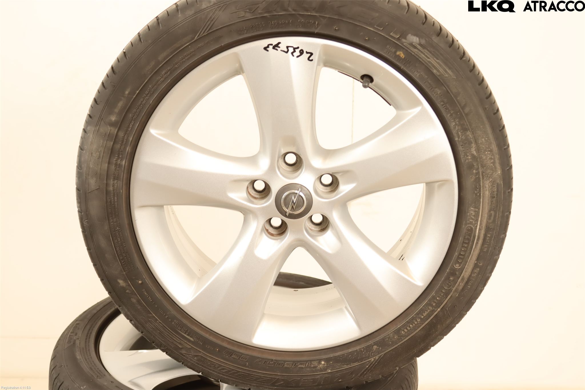 Opel ASTRA J 10-15 Sommardäck Alumfälg 4St