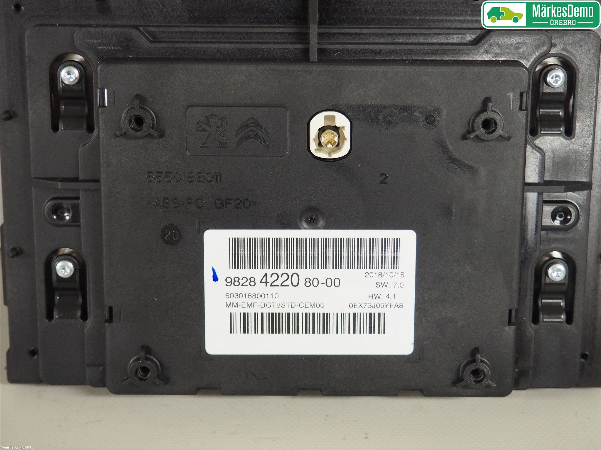 Peugeot PARTNER/E-PARTNER 19- Bildskärm