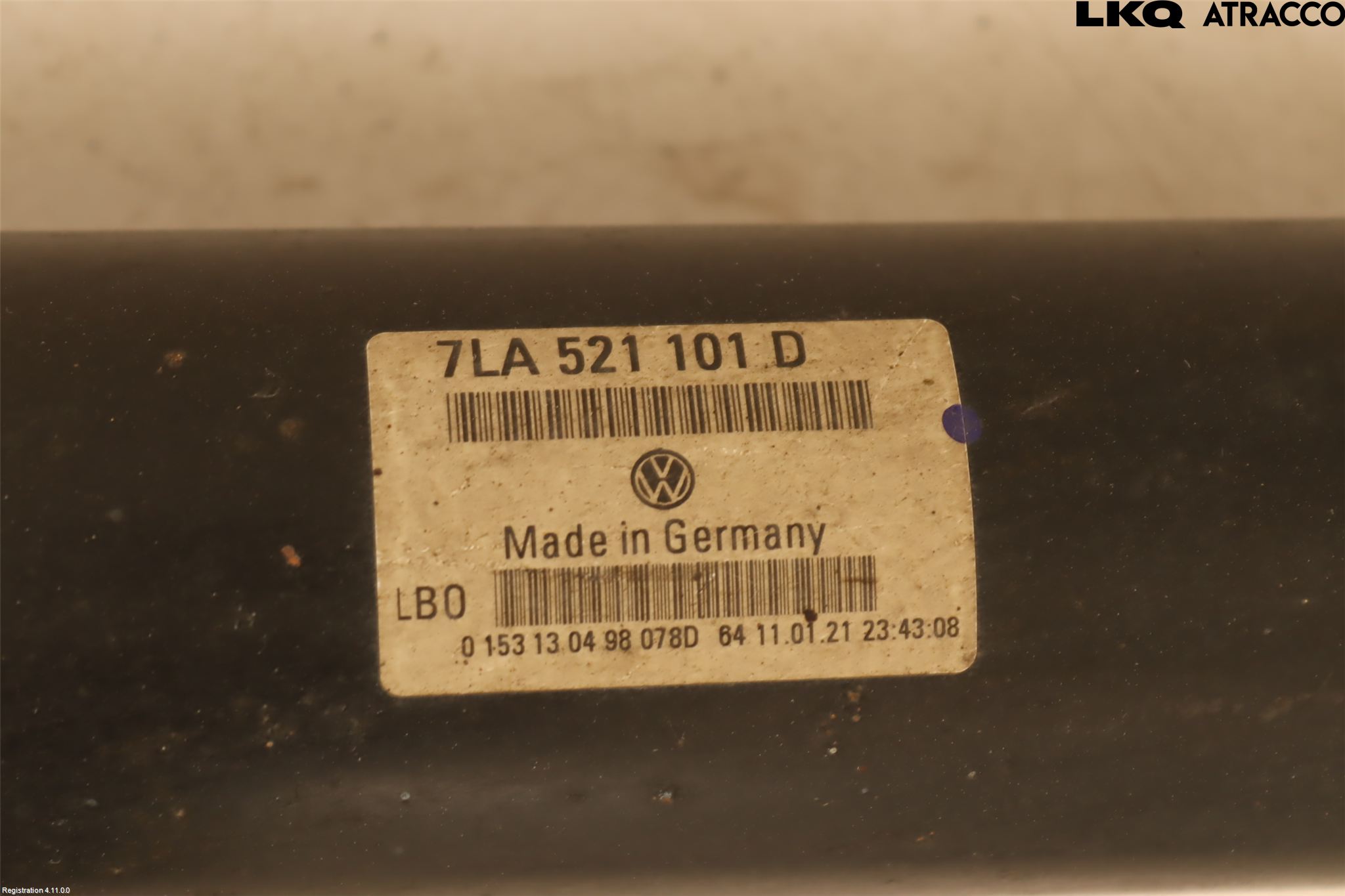 Volkswagen VW TRANSP/CARAVELLE (T6) 16-22 Mellanaxel Komp