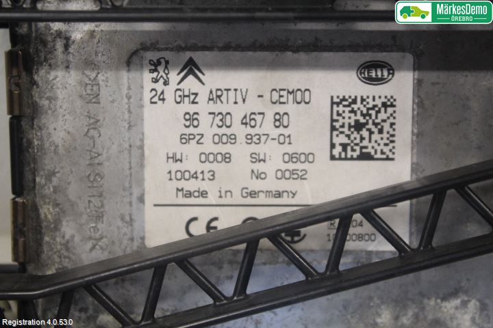 Peugeot 3008 09-16 Sensor Adaptiv Farthållare