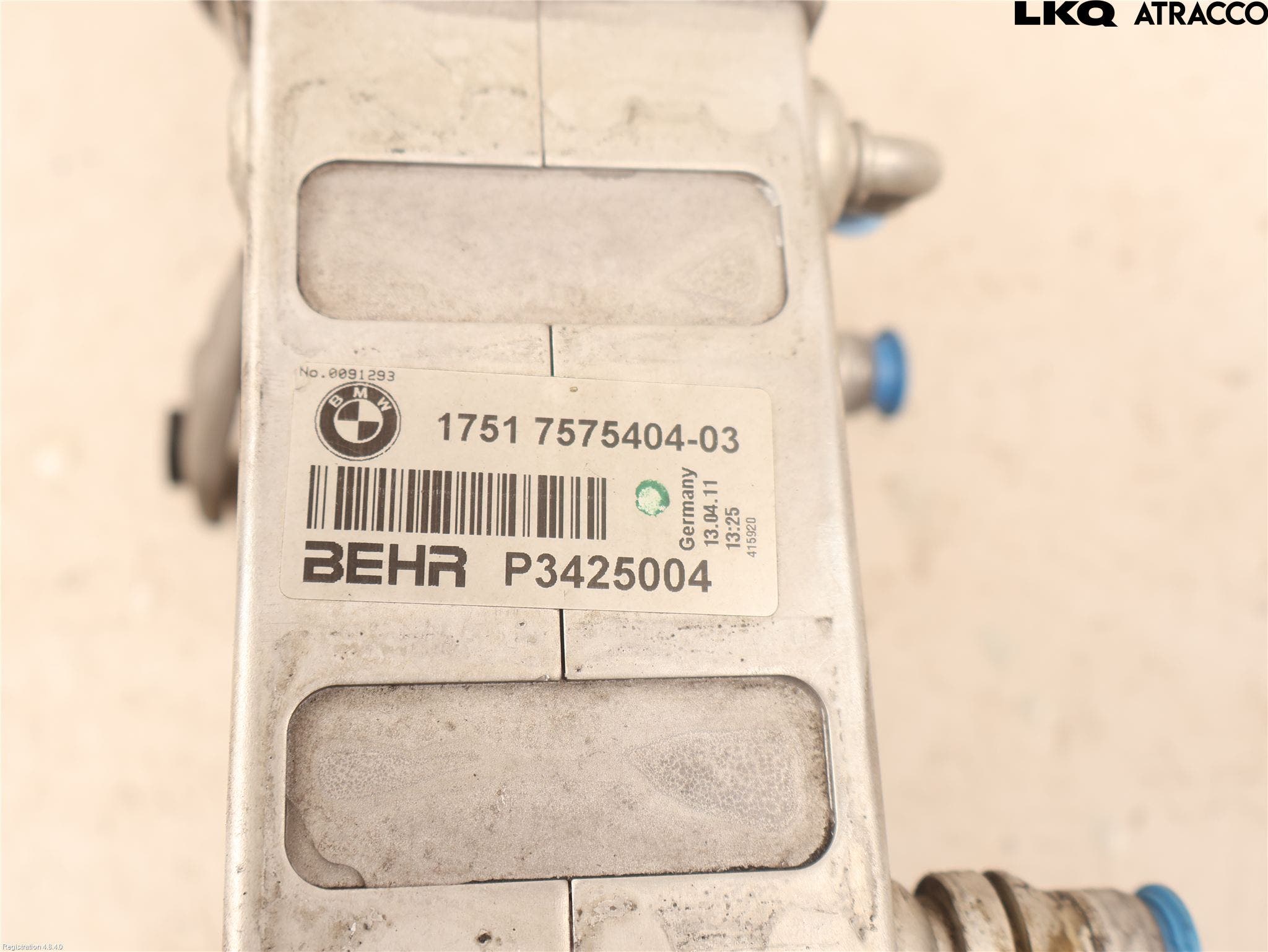 BMW 5 F10/F11/F18 09-17 Laddluft-Intercooler Kyl