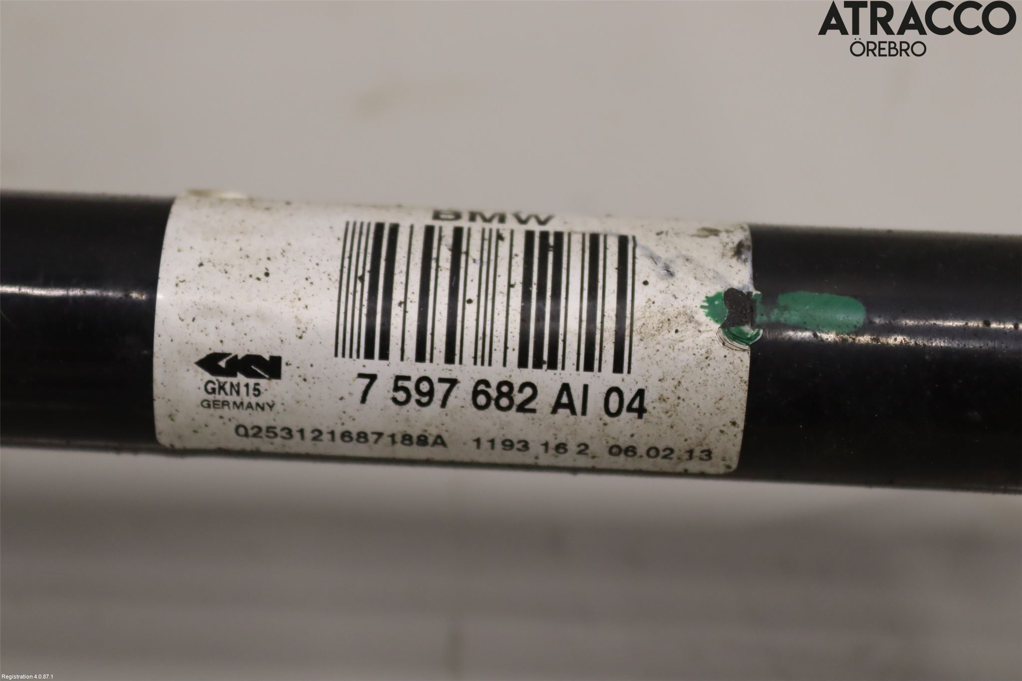 BMW 3 F30/F31/F80 12-19 Drivaxel Bak Höger