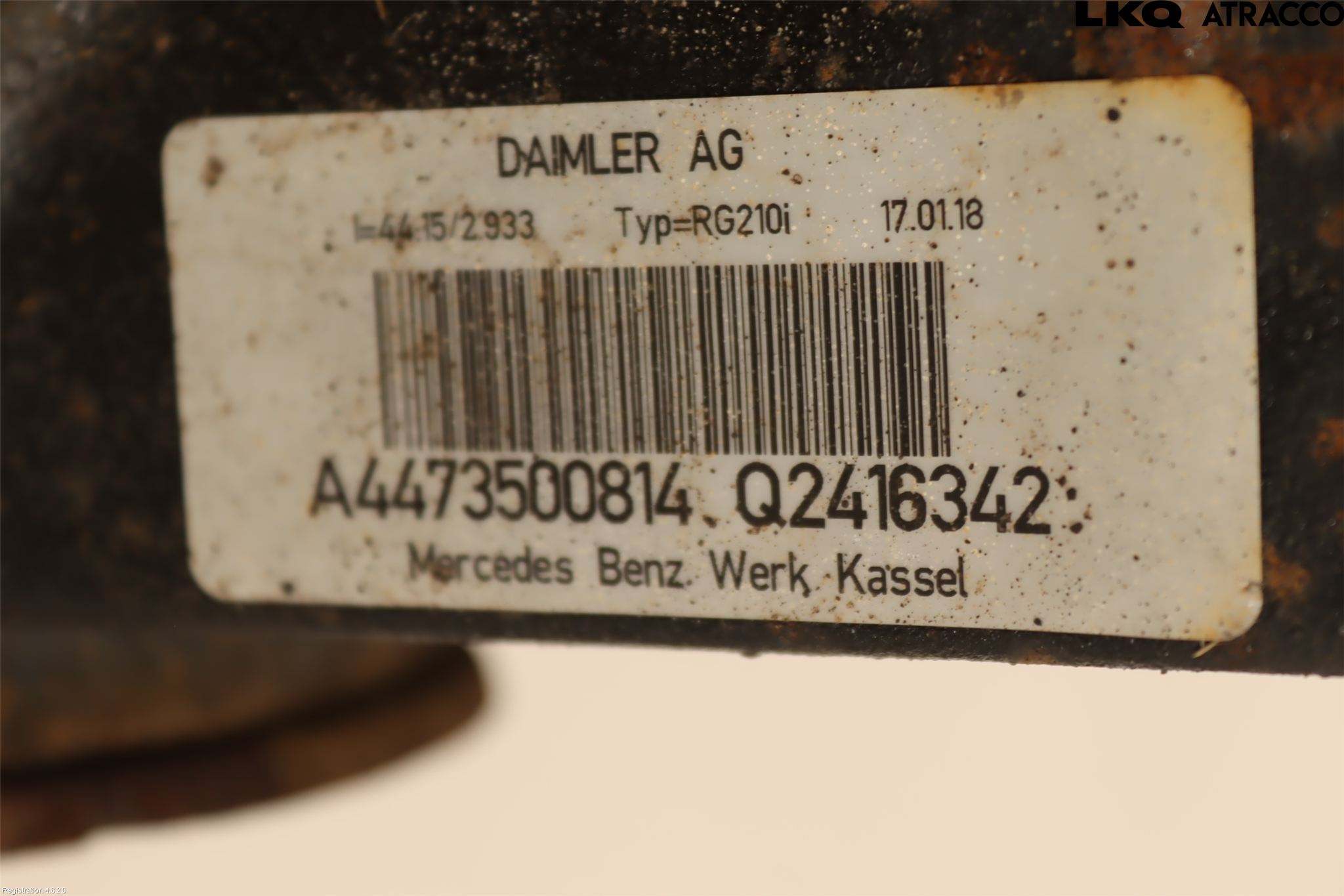Mercedes-Benz MB VITO/V-KLASS (W640,W447,W448) 14- Bakväxel-Diff