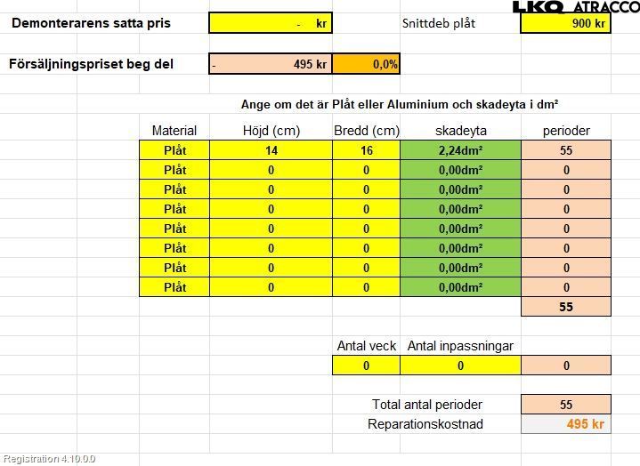 Audi A3/S3 8V 13-20 Dörr Bak Vänster