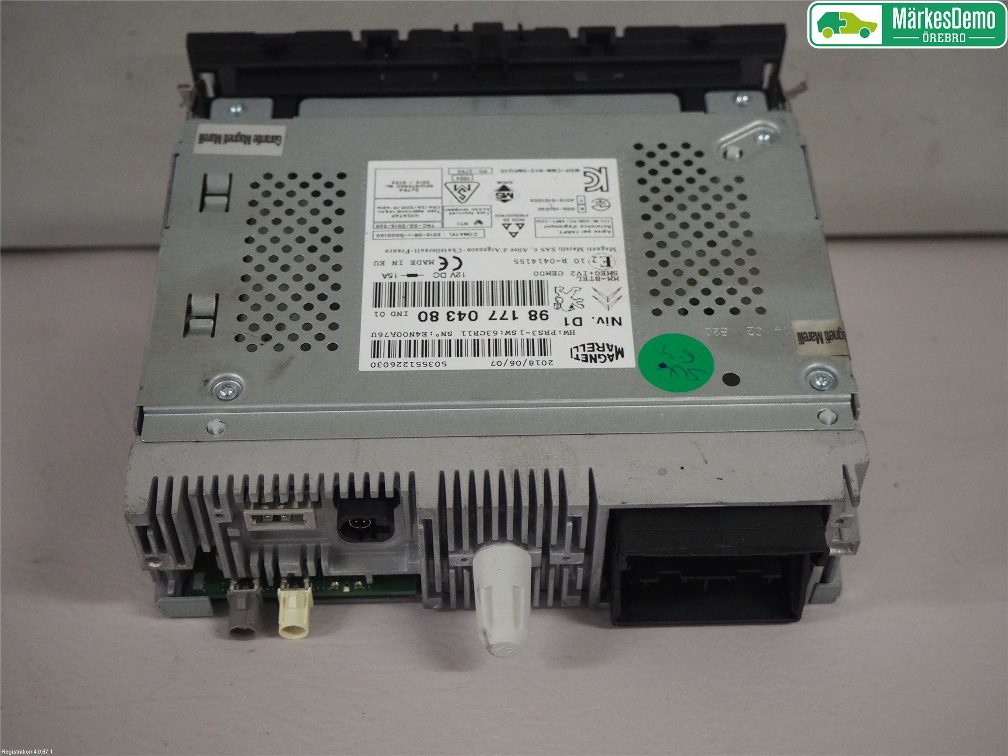 Peugeot PARTNER 16-18 Bildskärm