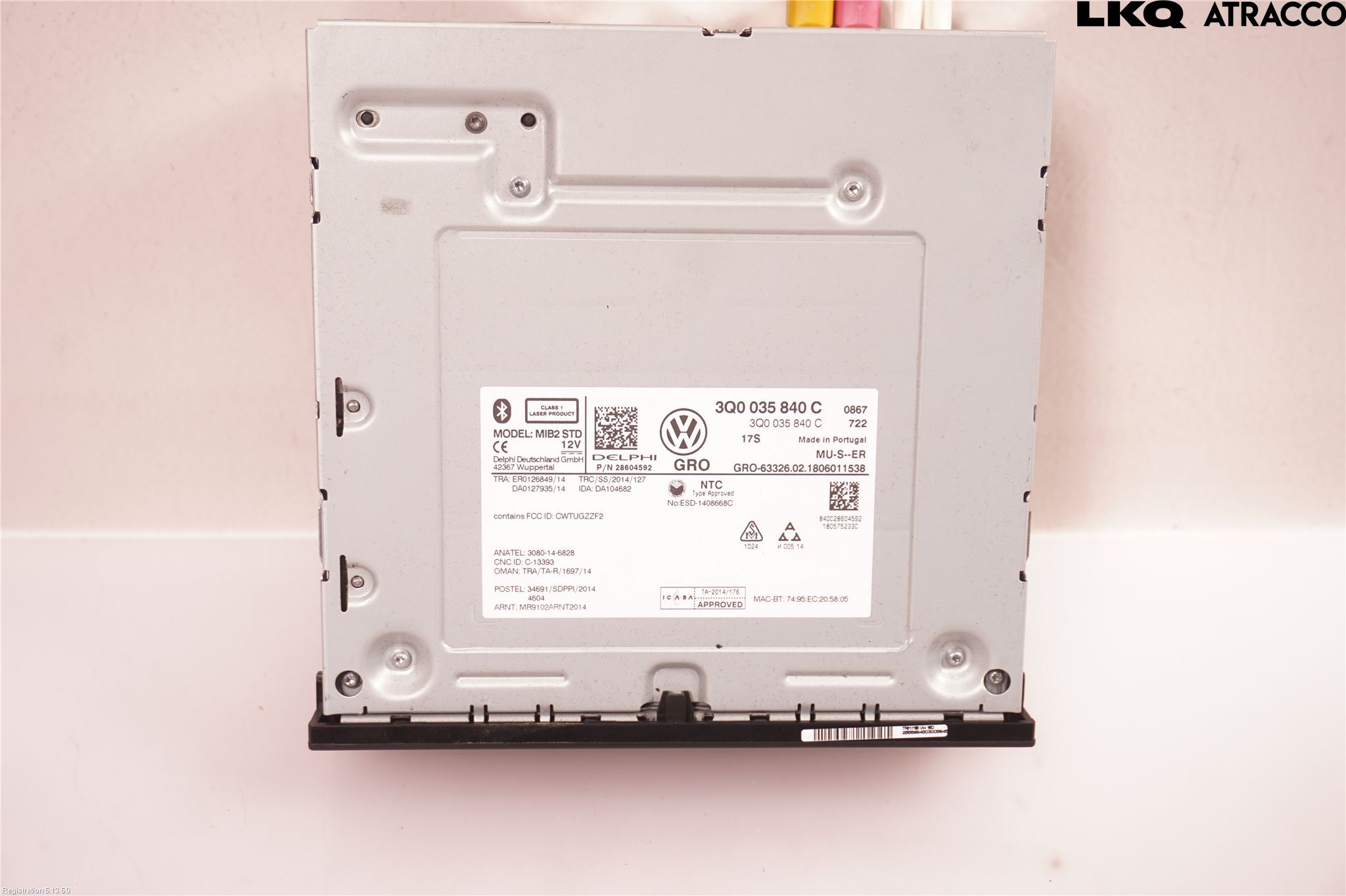 Volkswagen VW PASSAT 15-19 Cd Radio - Multimediapanel