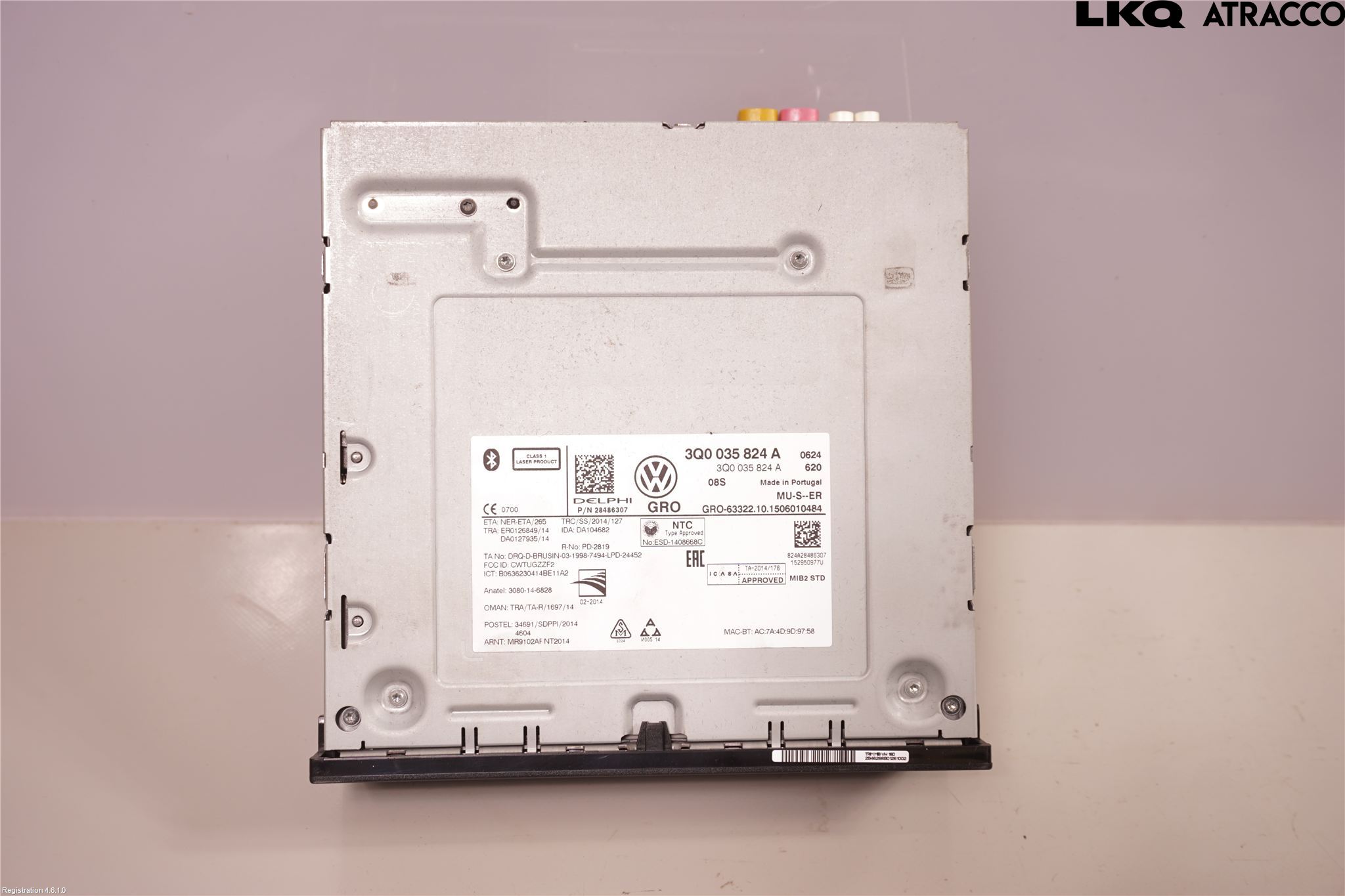 Volkswagen VW PASSAT 15-19 Styrenhet Multimedia