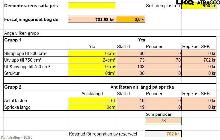 Jeep GRAND CHEROKEE 10-20 Stötfångardel Bak Mitt