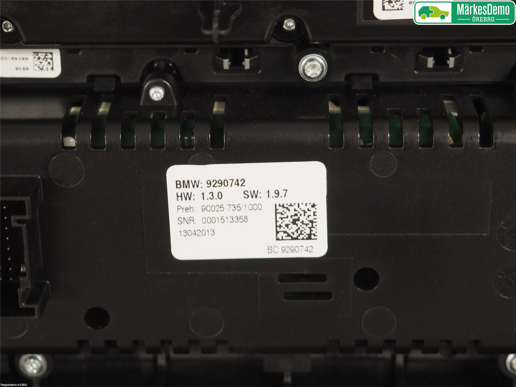 BMW 5 F10/F11/F18 09-17 Ac Styrenhet Ac Manöveren