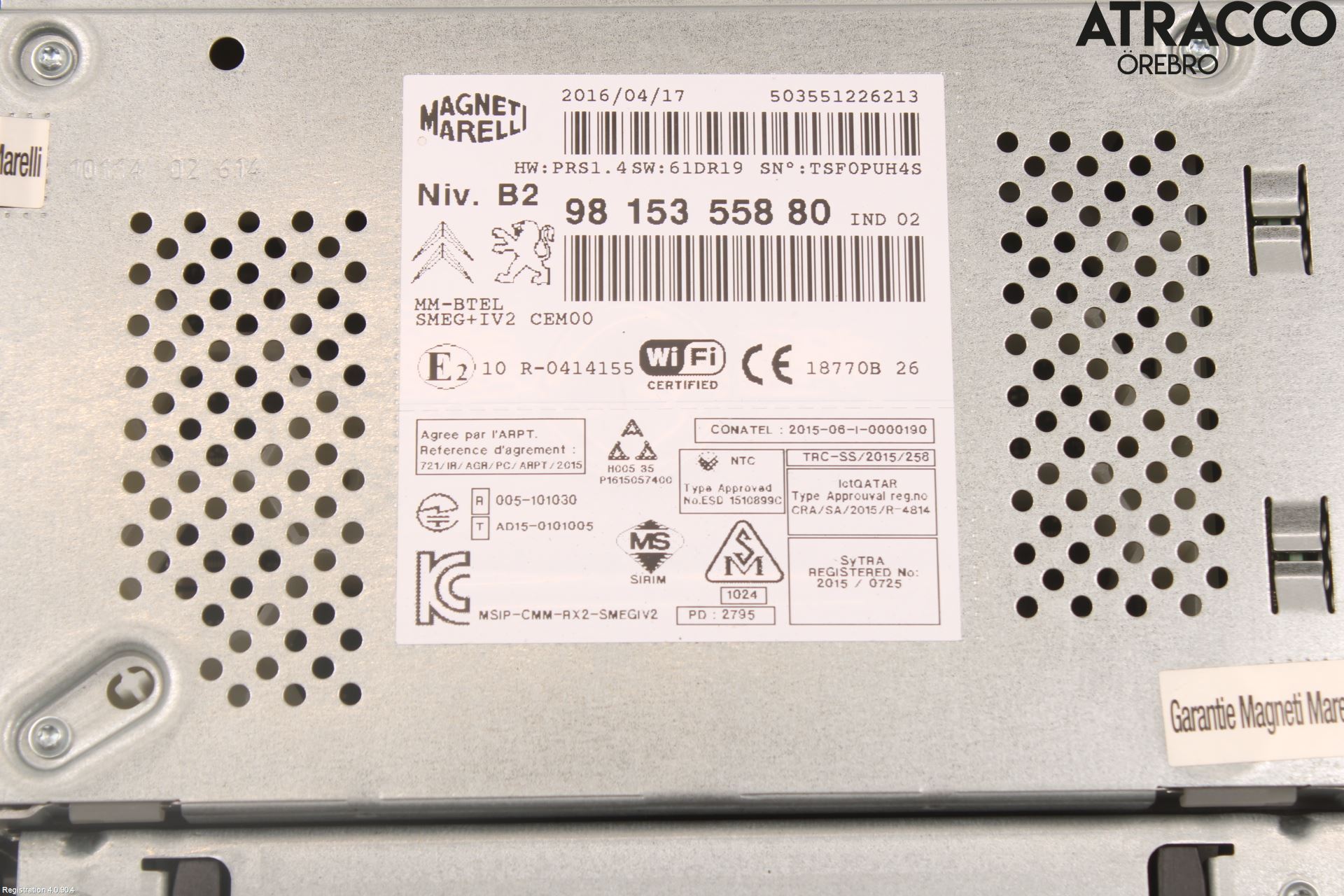 Citroen BERLINGO 08-18 Cd Radio - Multimediapanel