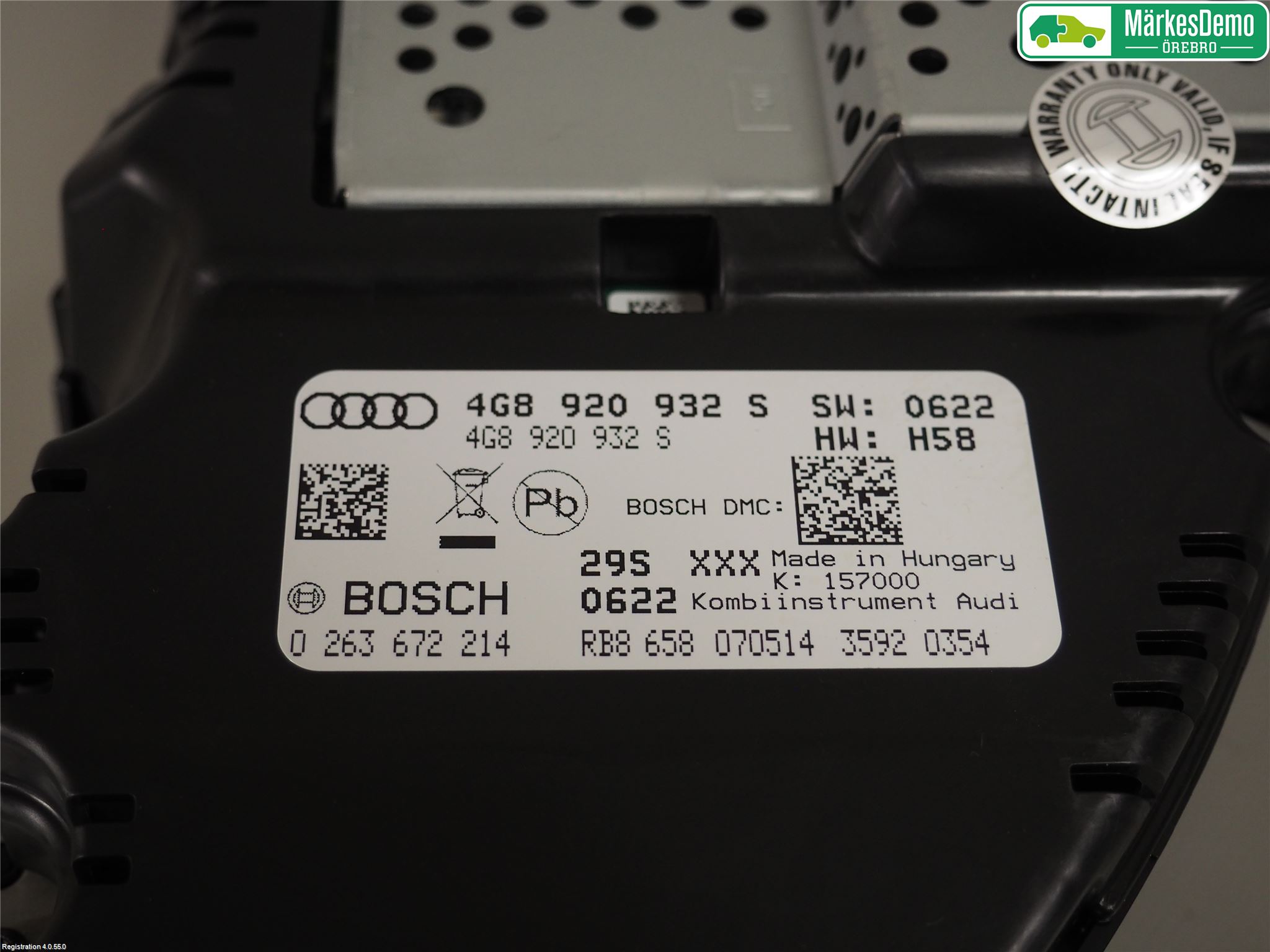 Audi A6/S6 4G 11-18 Instrument Komb