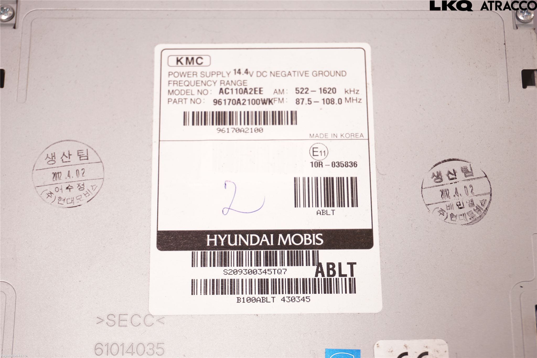 Kia CEED 12-18 Cd Radio - Multimediapanel