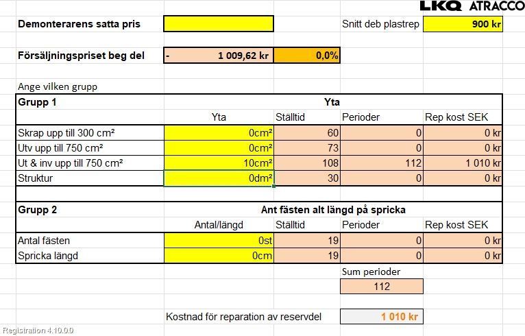 Renault CAPTUR 13-19 Stötfångardel Bak Hö