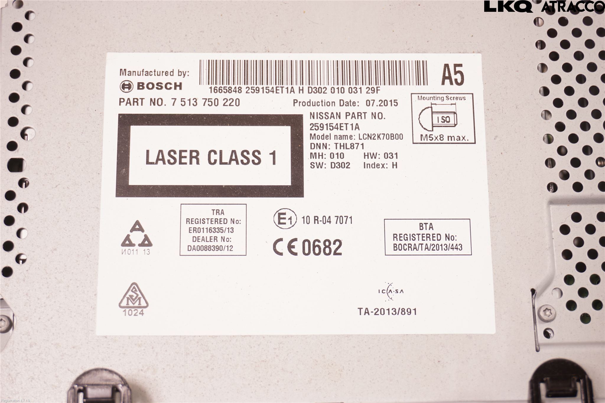 Nissan QASHQAI 14-17 Cd Radio - Multimediapanel