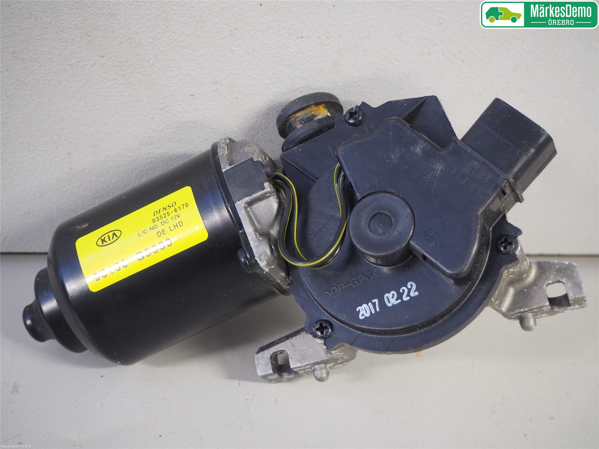 Kia NIRO (DE) 17-22 Torkarmotor Vindruta