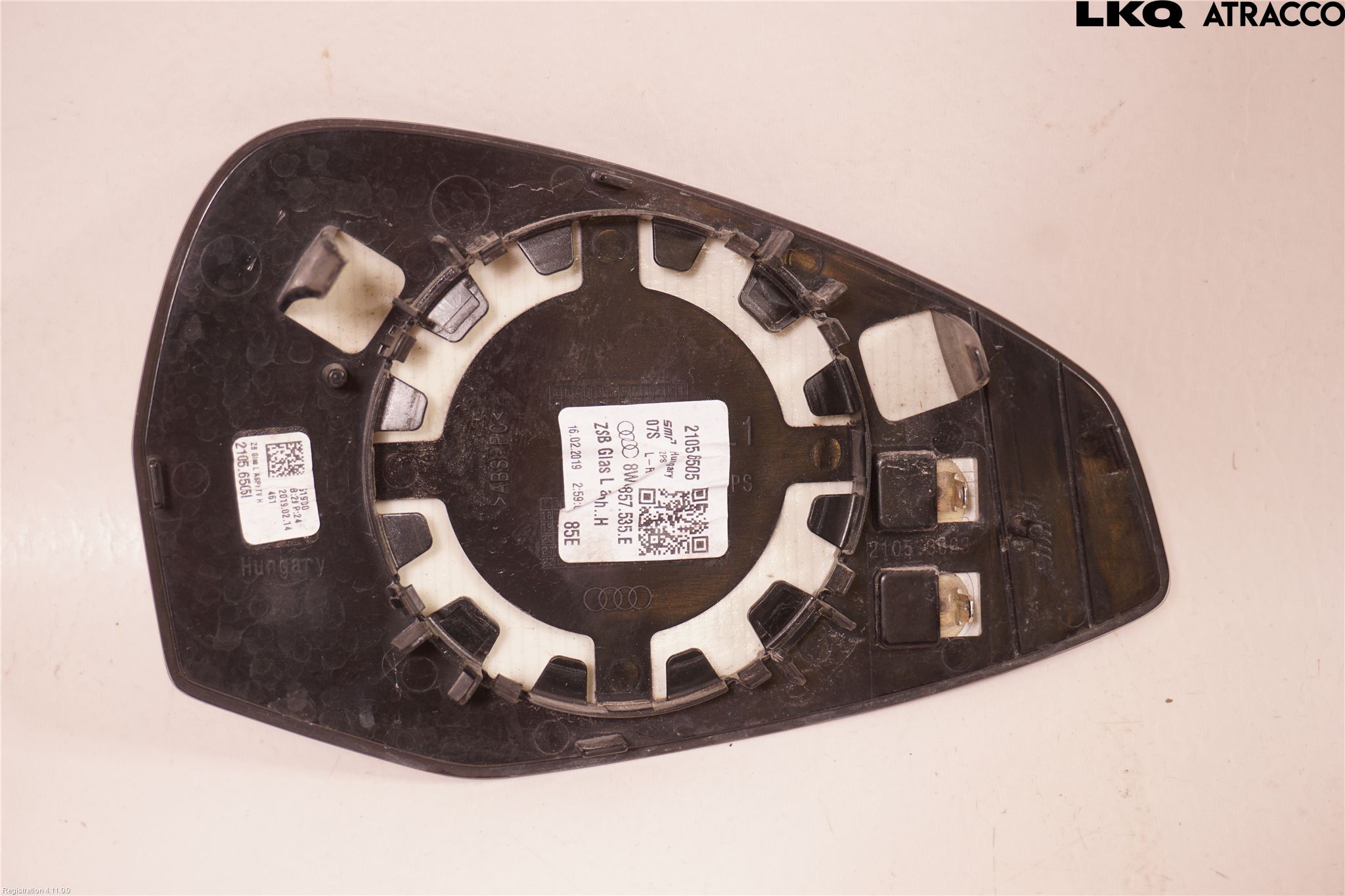 Audi A4/S4 B9 16-19 Spegelglas Vä