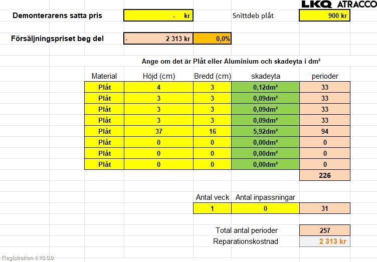 Nissan QASHQAI 10-14 Dörr Bak Höger