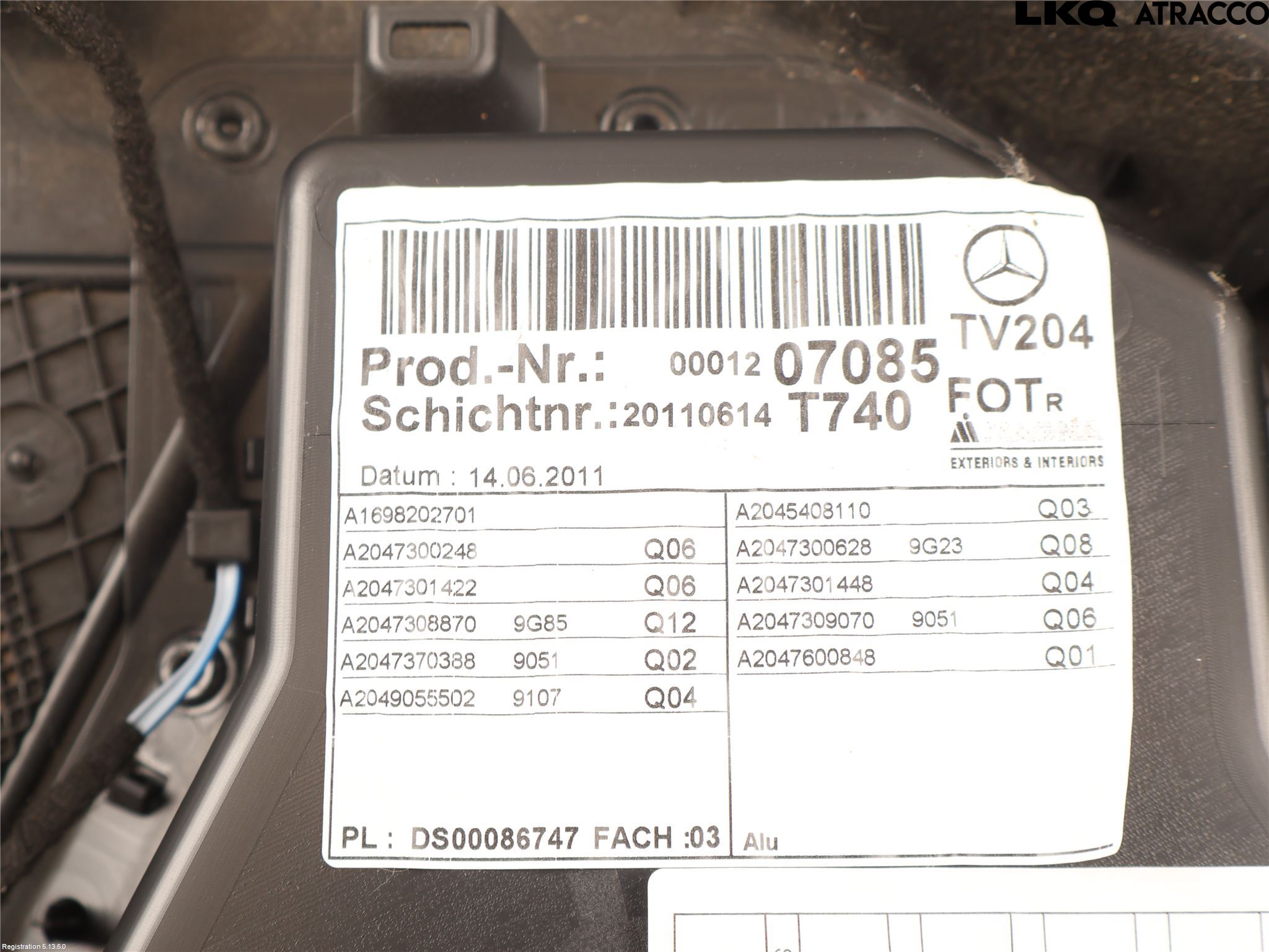 Mercedes-Benz MB GLK-KLASS (X204) 08-16 Dörrklädsel Hö