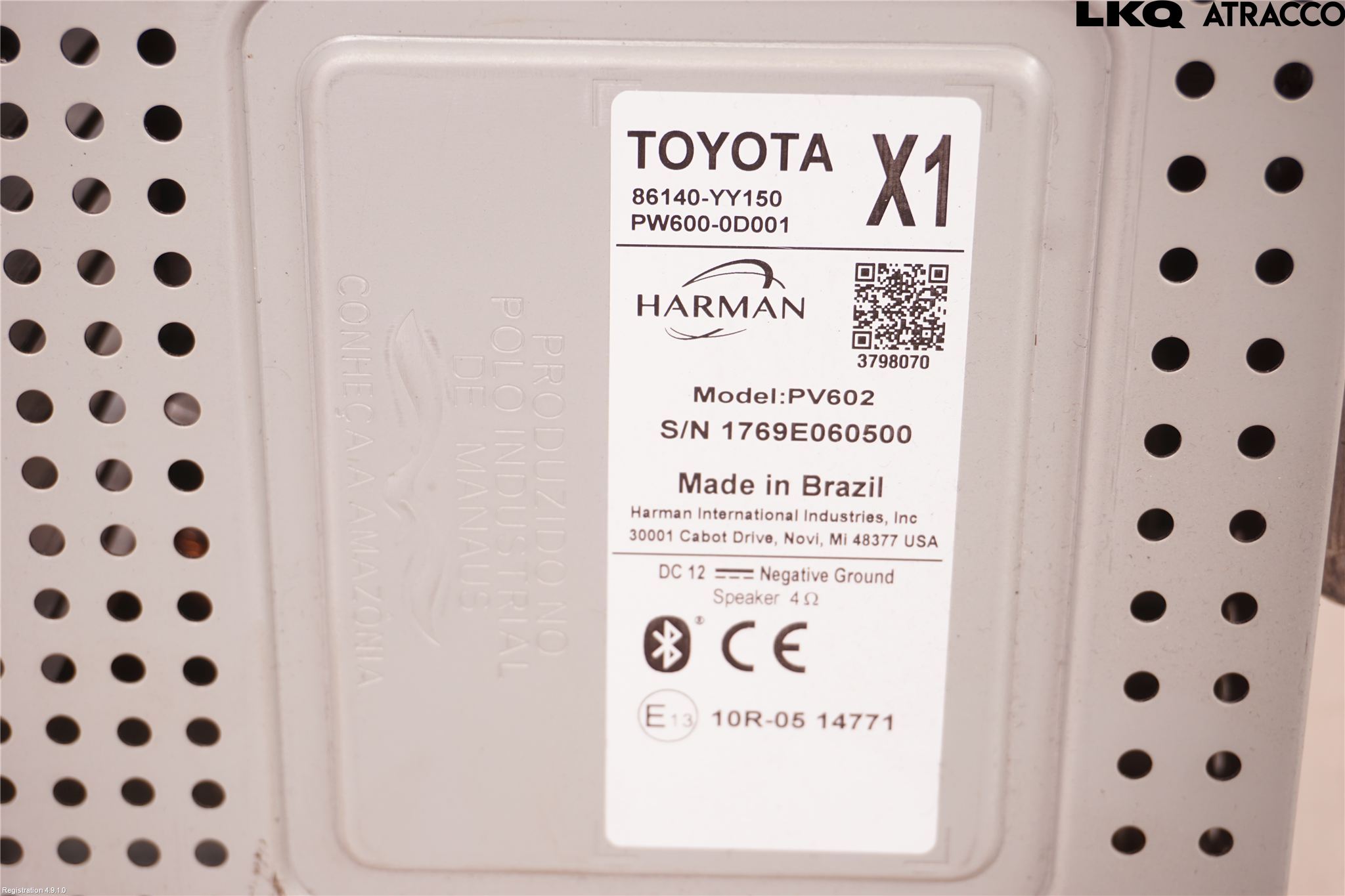 Toyota YARIS XP130 15-20 Cd Radio - Multimediapanel