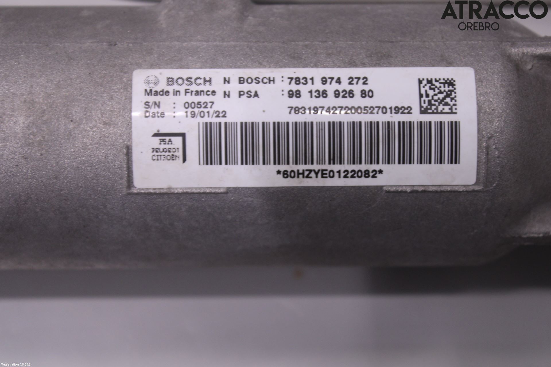 Citroen JUMPY/E-JUMPY 16- Styrväxel Servo -Snäcka