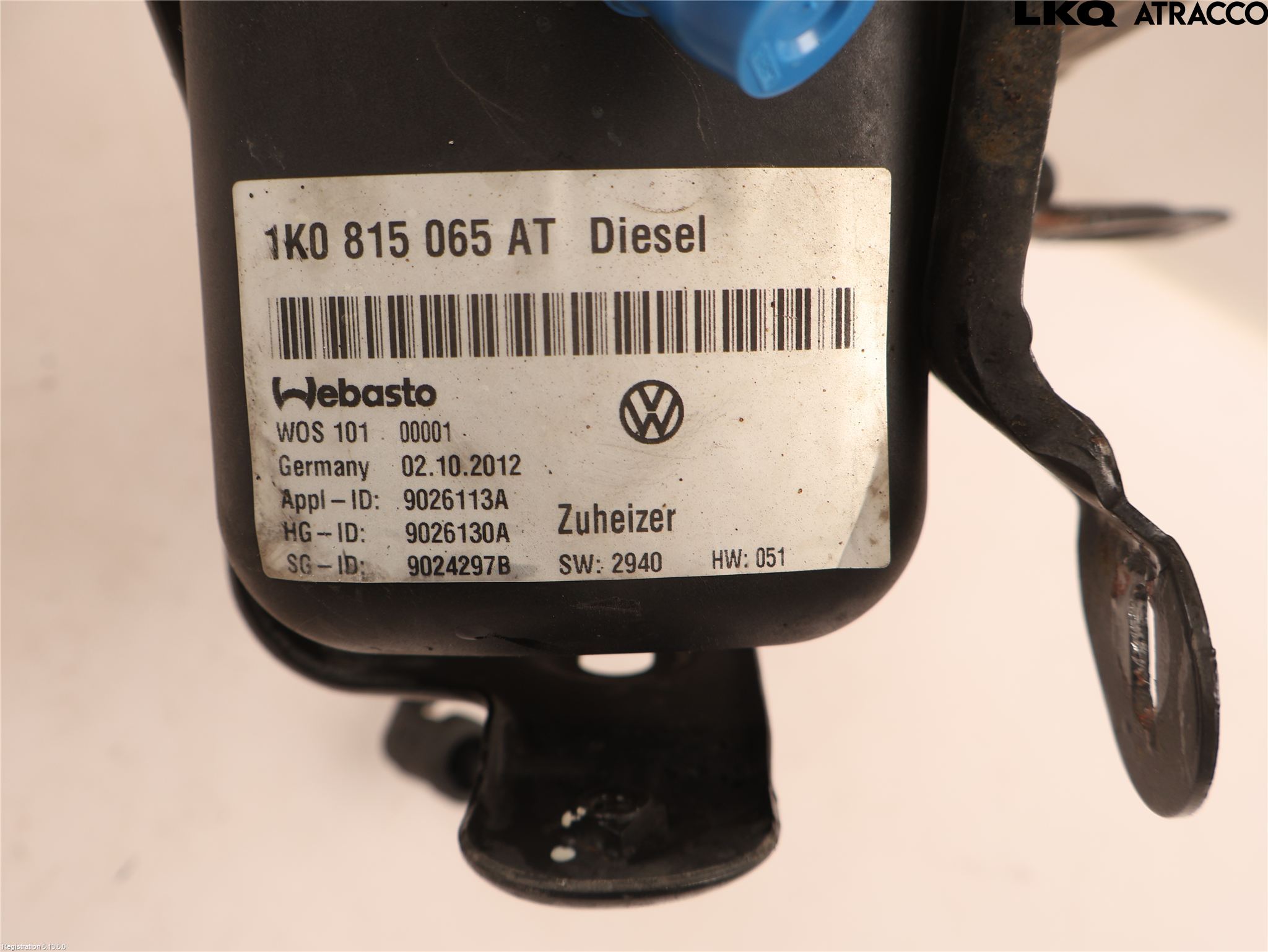 Volkswagen VW TOURAN 10-15 Dieselvärmare