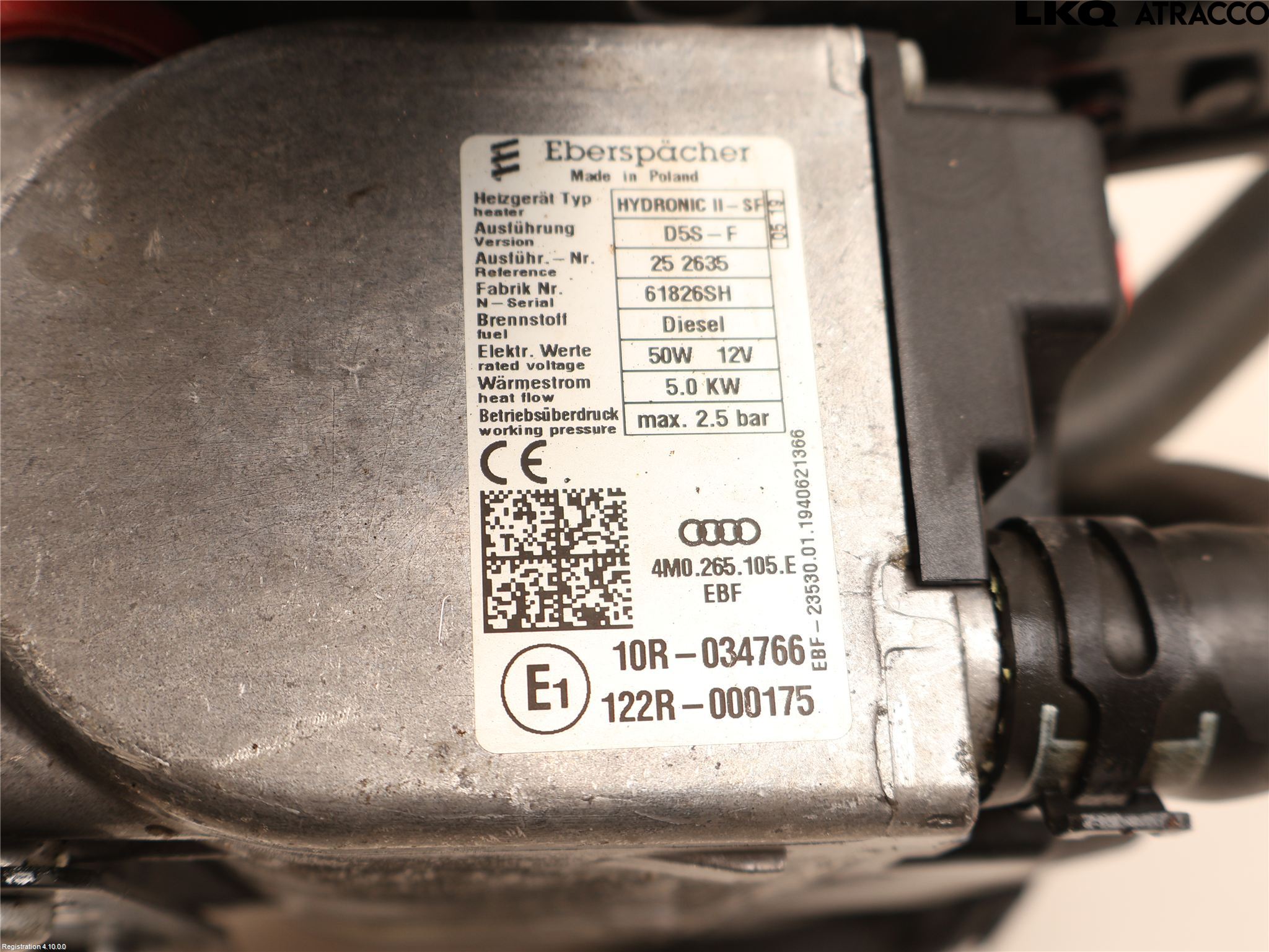 Audi A4/S4 B9 16-19 Dieselvärmare