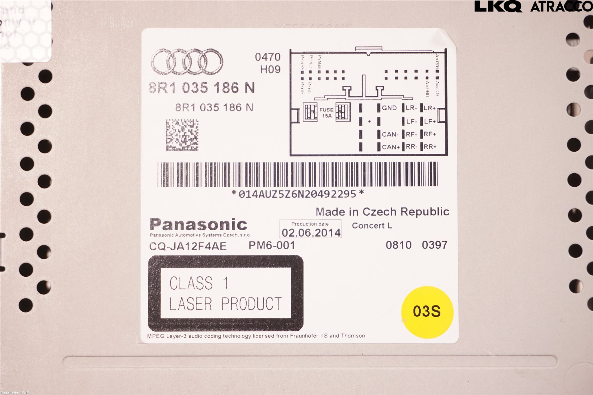 Audi A4 12-15 Cd Radio - Multimediapanel