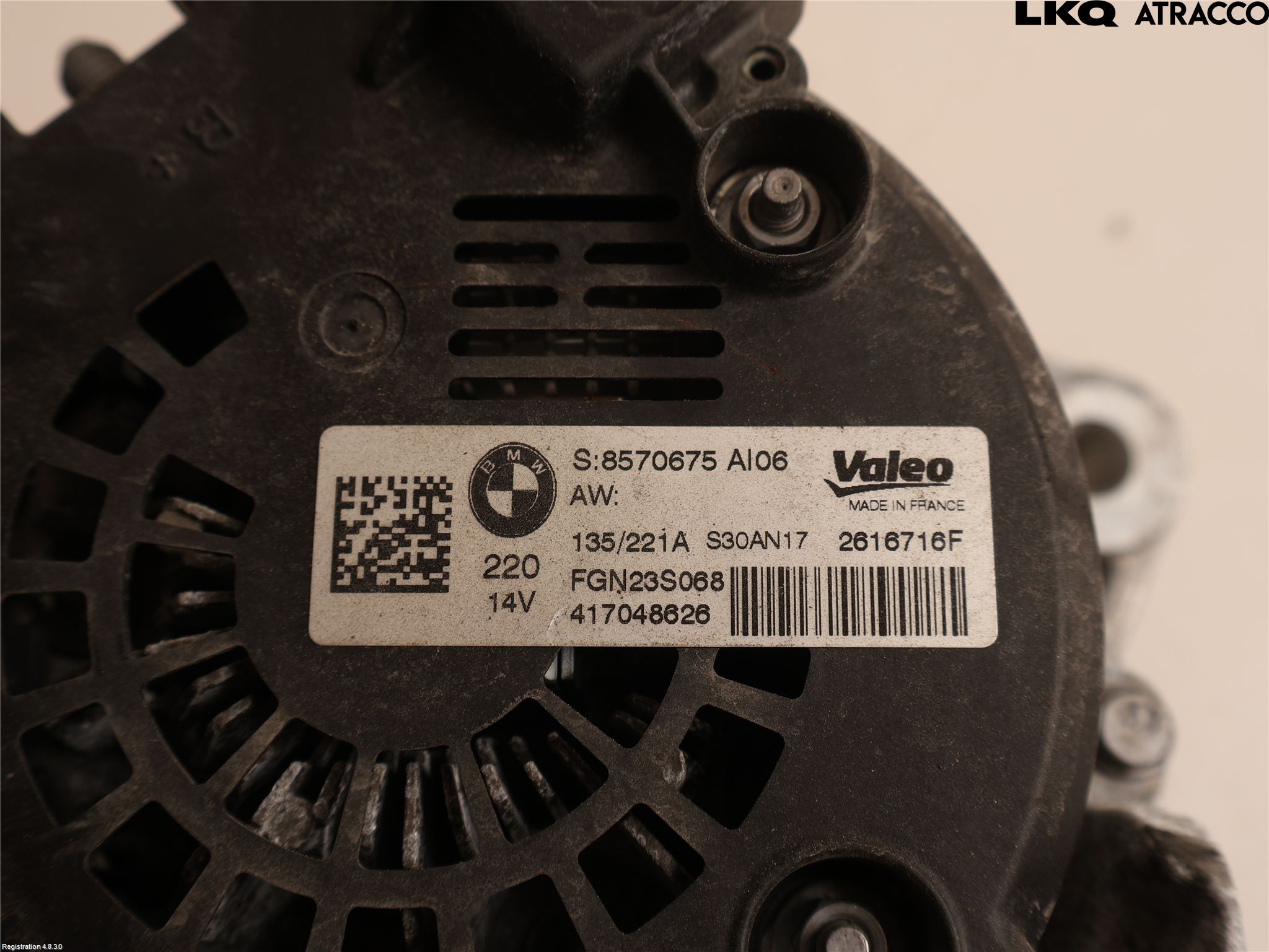 BMW 3 GT F34 13-19 Generator