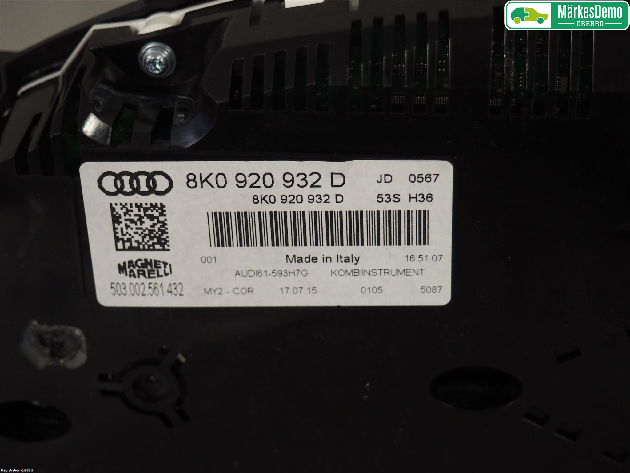 Audi A4 12-15 Instrument Komb