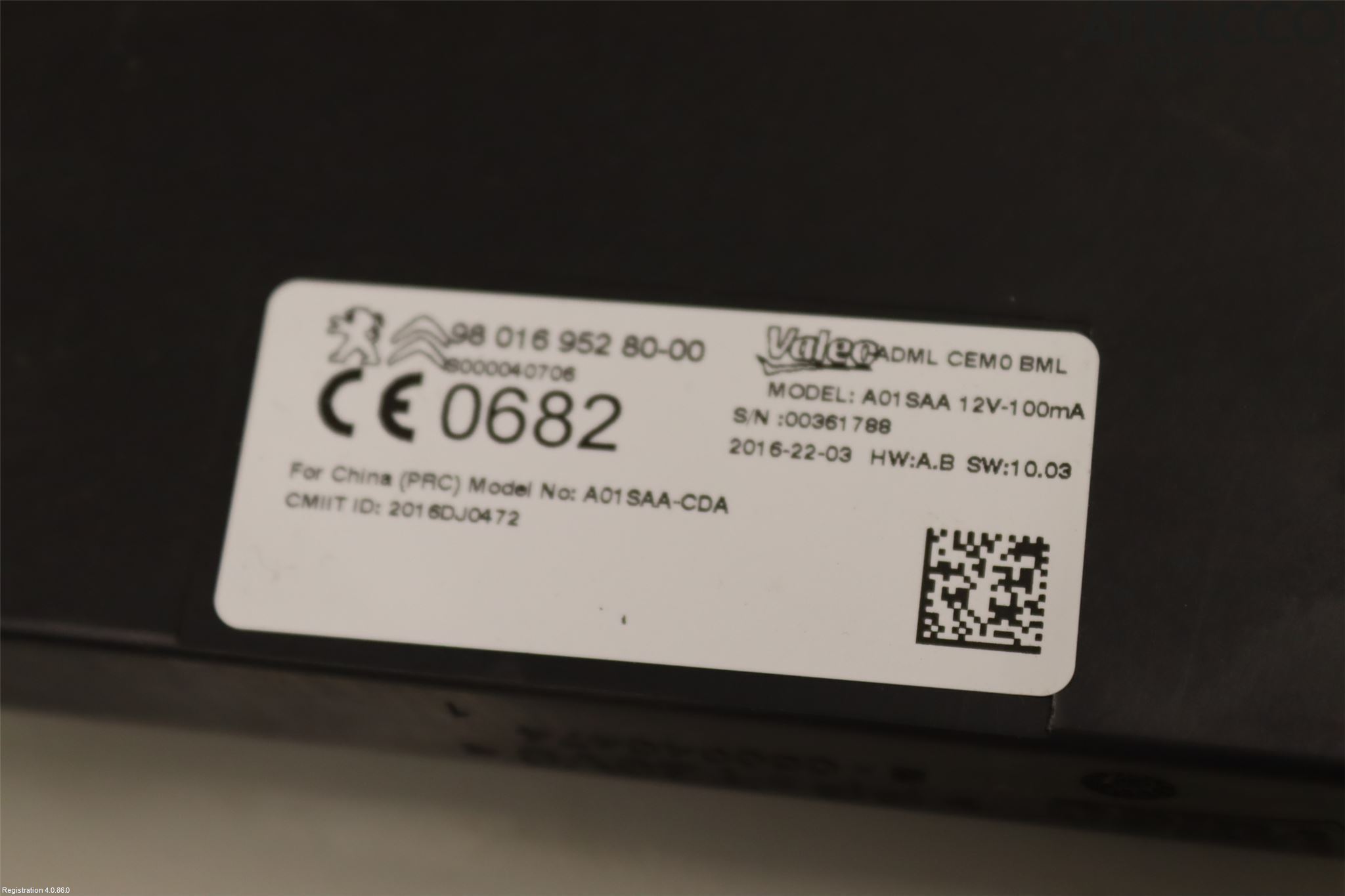 Citroen C4 GRAND PICASSO 14-18 Styrenhet Tal