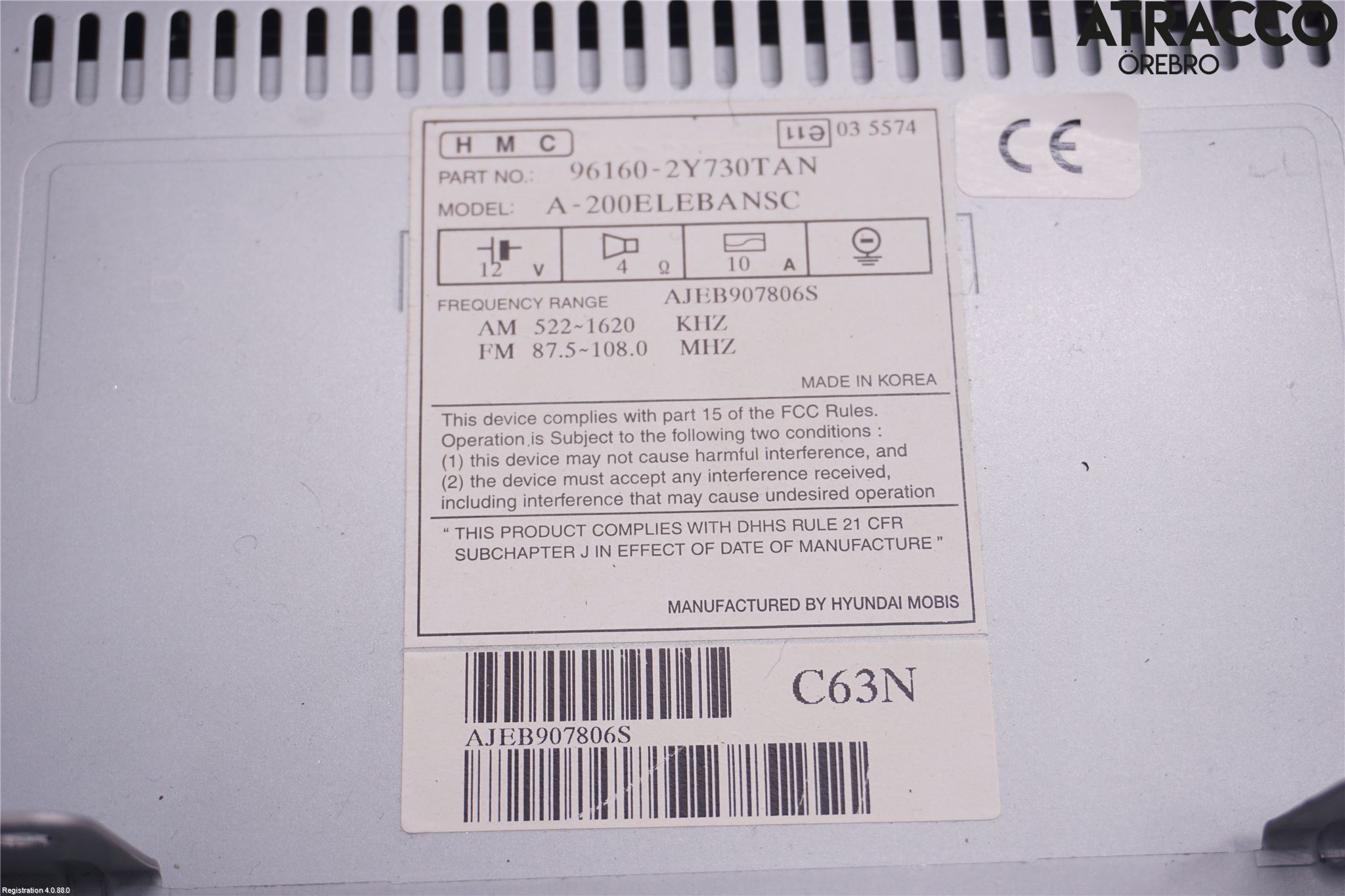 Hyundai ix35 Cd Radio - Multimediapanel