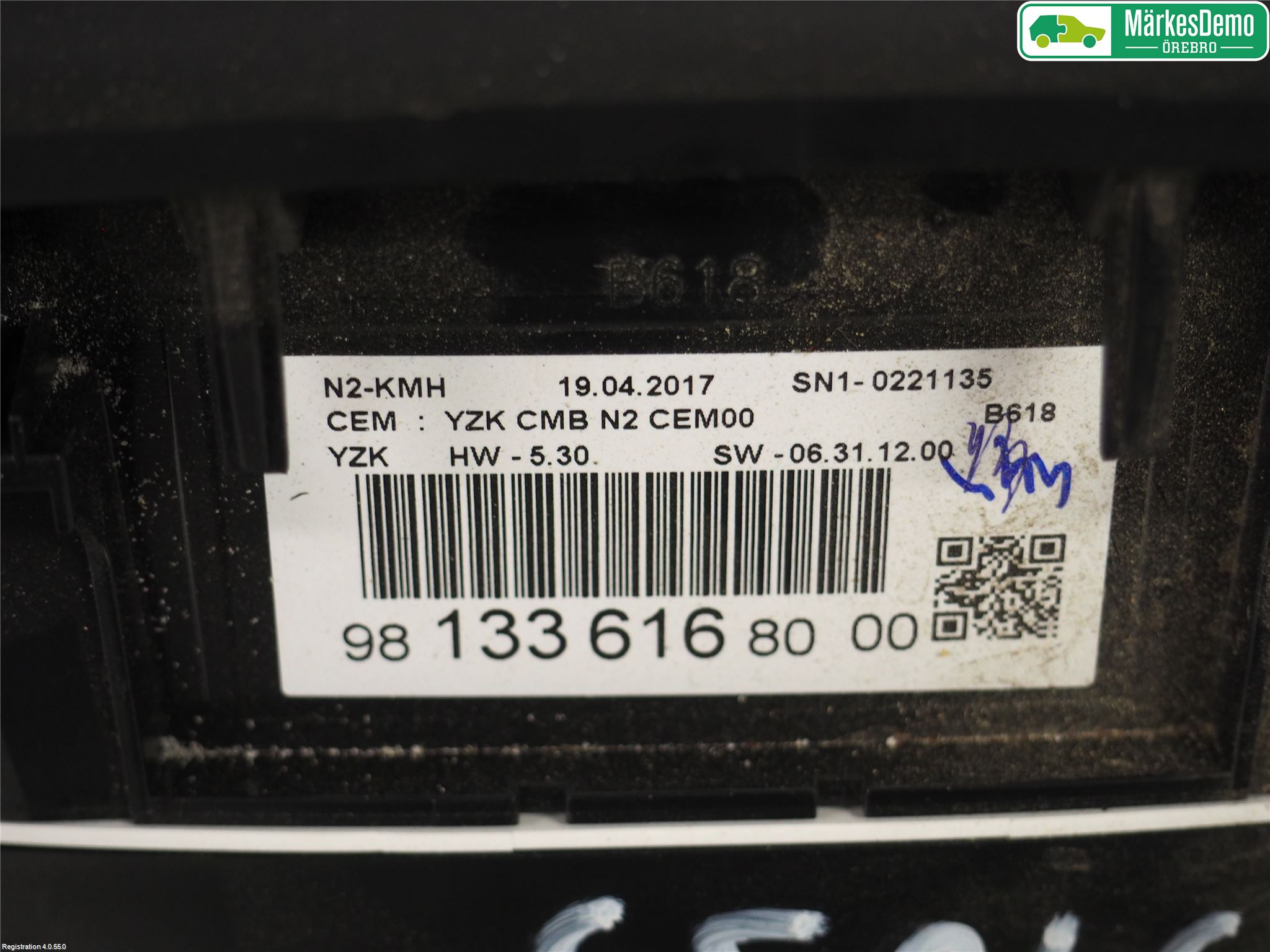 Citroen COTROEN C3 17-24 Instrument Komb