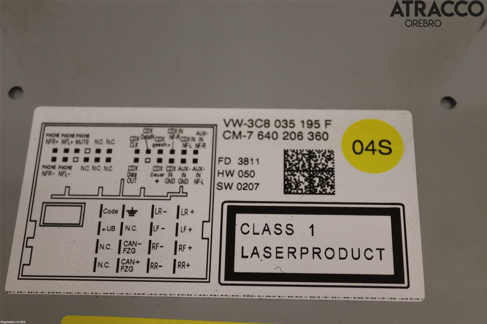 Volkswagen VW SCIROCCO 09-17 Cd Radio - Multimediapanel