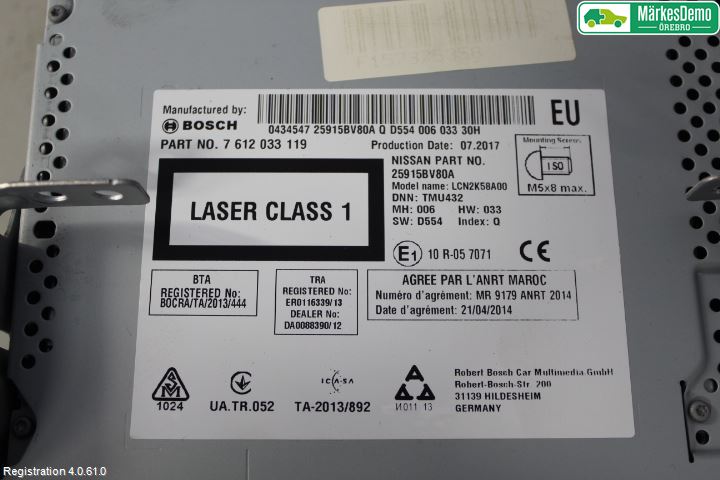 Nissan JUKE 14-19 Gps Navigator