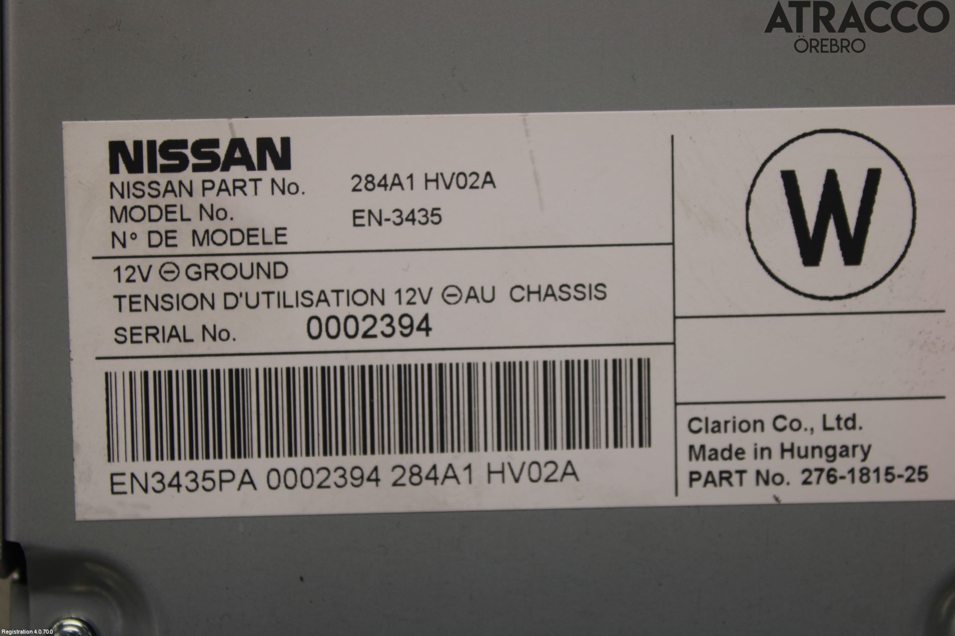 Nissan QASHQAI 17-21 Styrenhet Övrigt