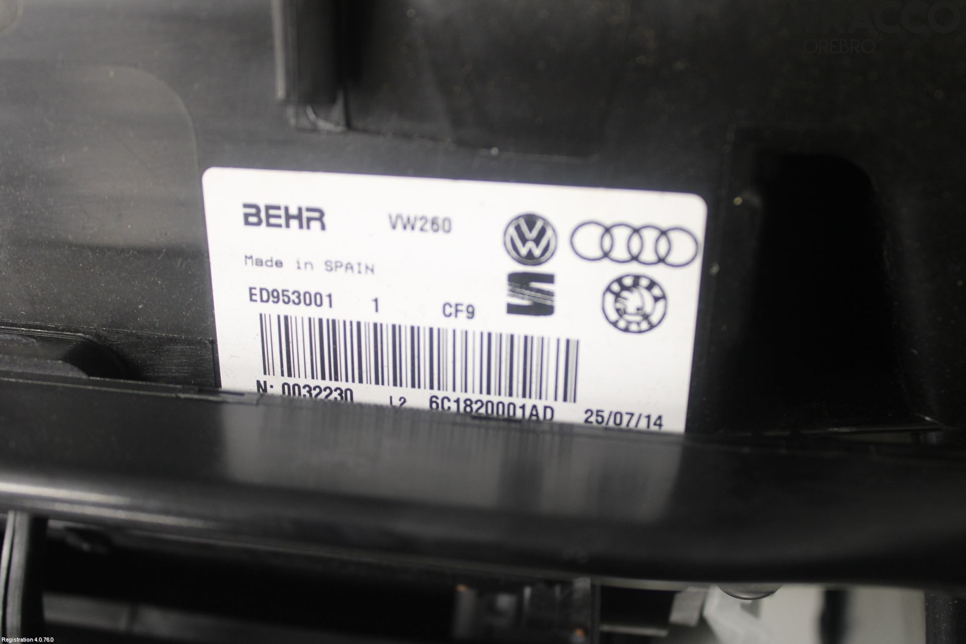 Volkswagen VW POLO 10-17 Värme Cellpaket Komp