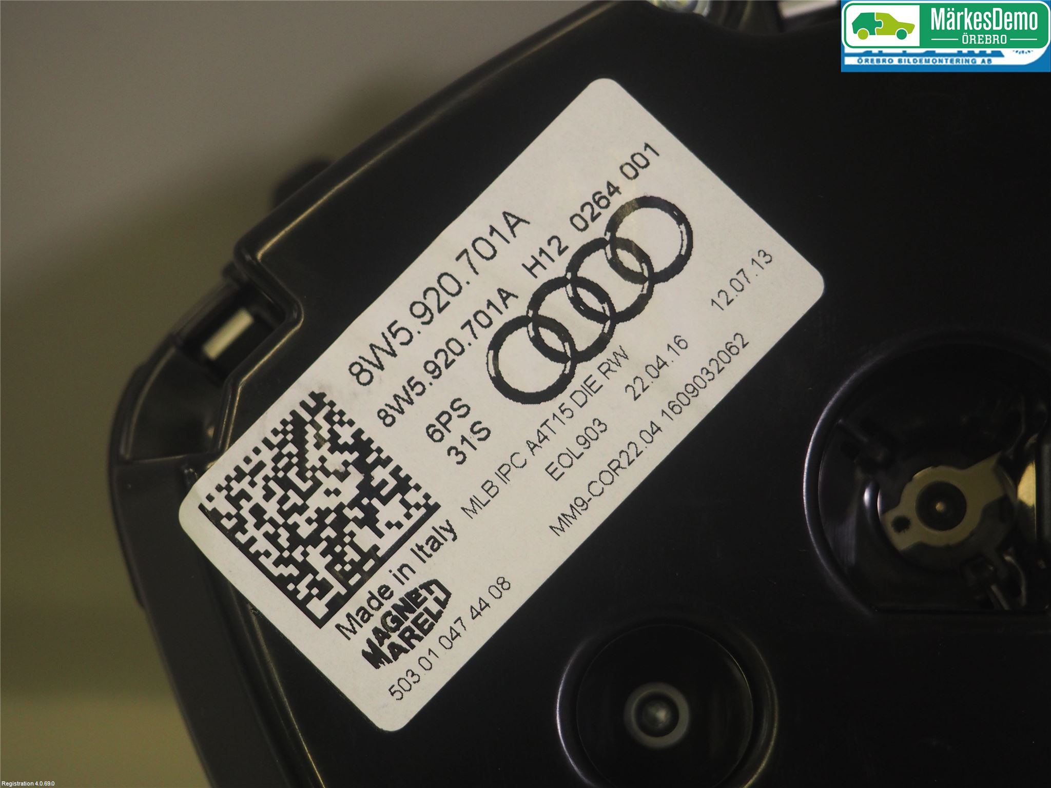 Audi A4/S4 B9 16-19 Instrument Komb