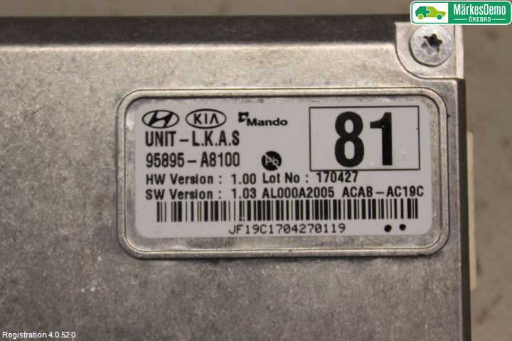 Kia OPTIMA 16-20 Sensor Aktivt Kollisionsskydd