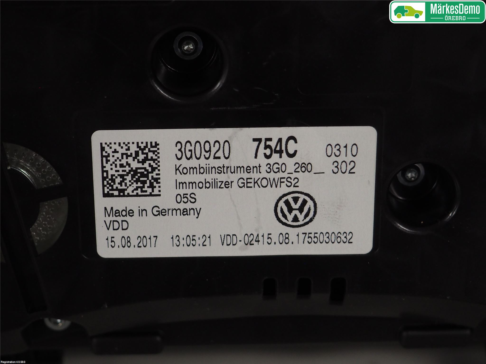 Volkswagen VW PASSAT 15-19 Instrument Komb