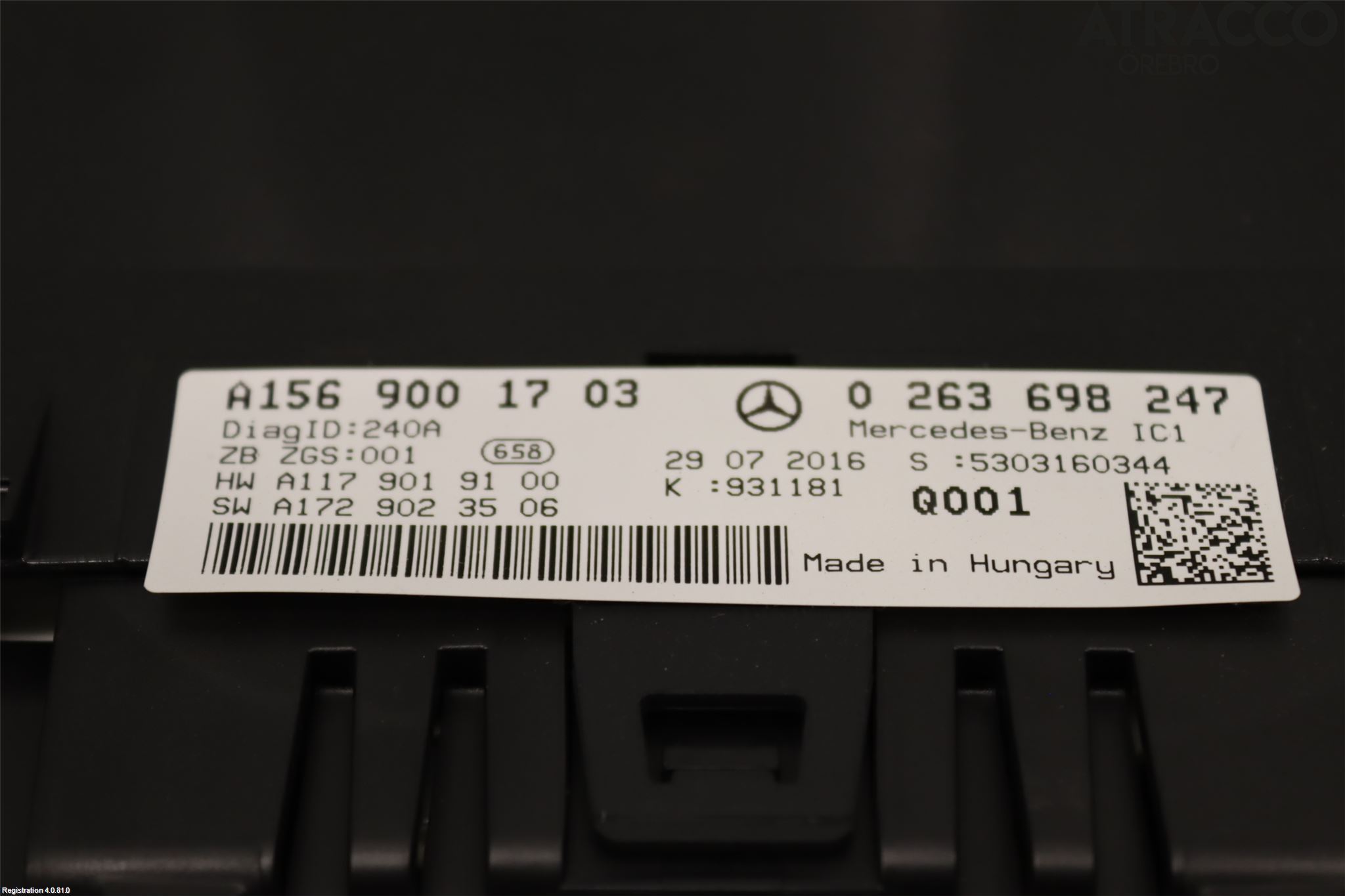 Mercedes-Benz MB GLA-KLASS (X156) 13-20 Instrument Komb