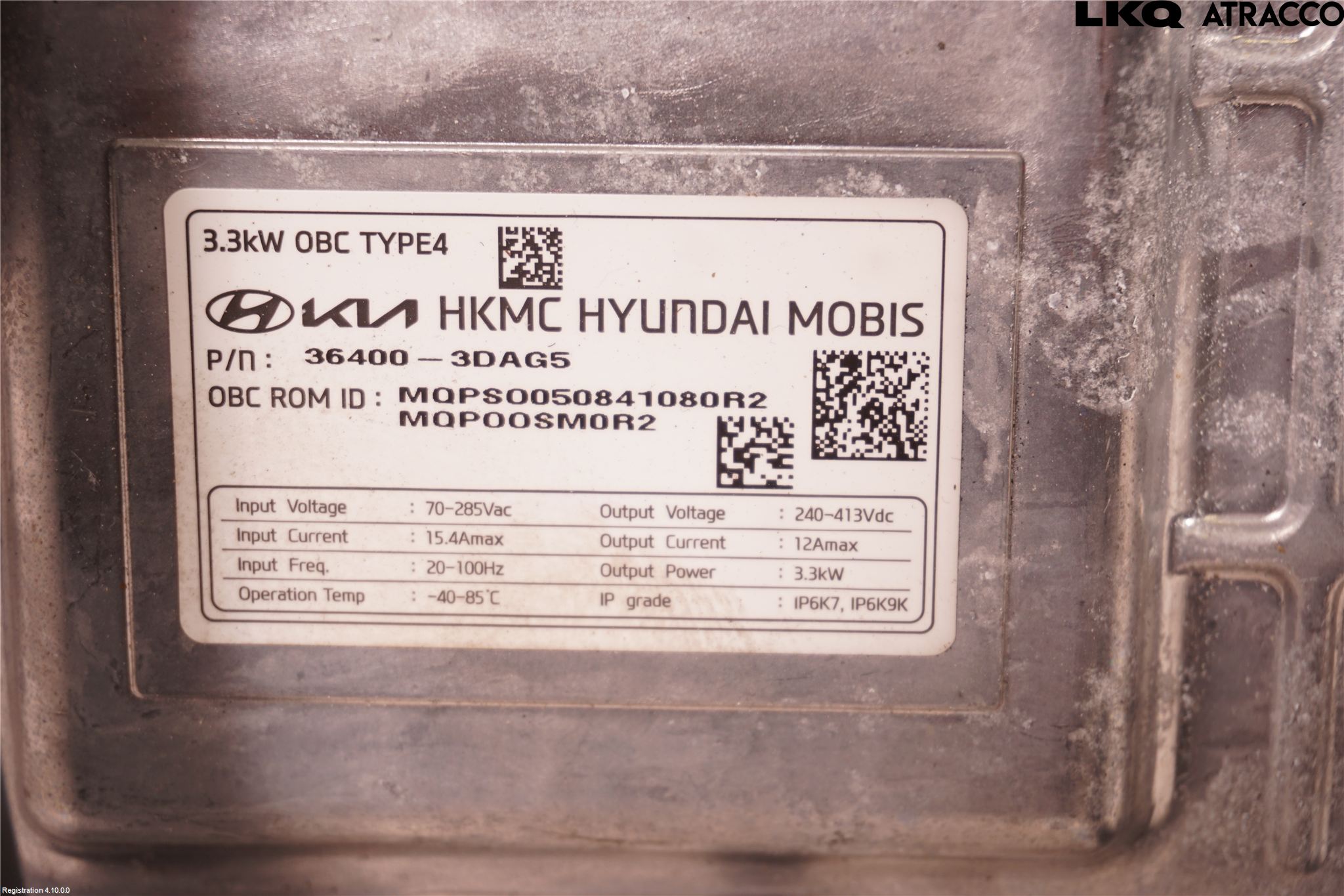 Kia SORENTO 21- Batteriladdare Högspänning