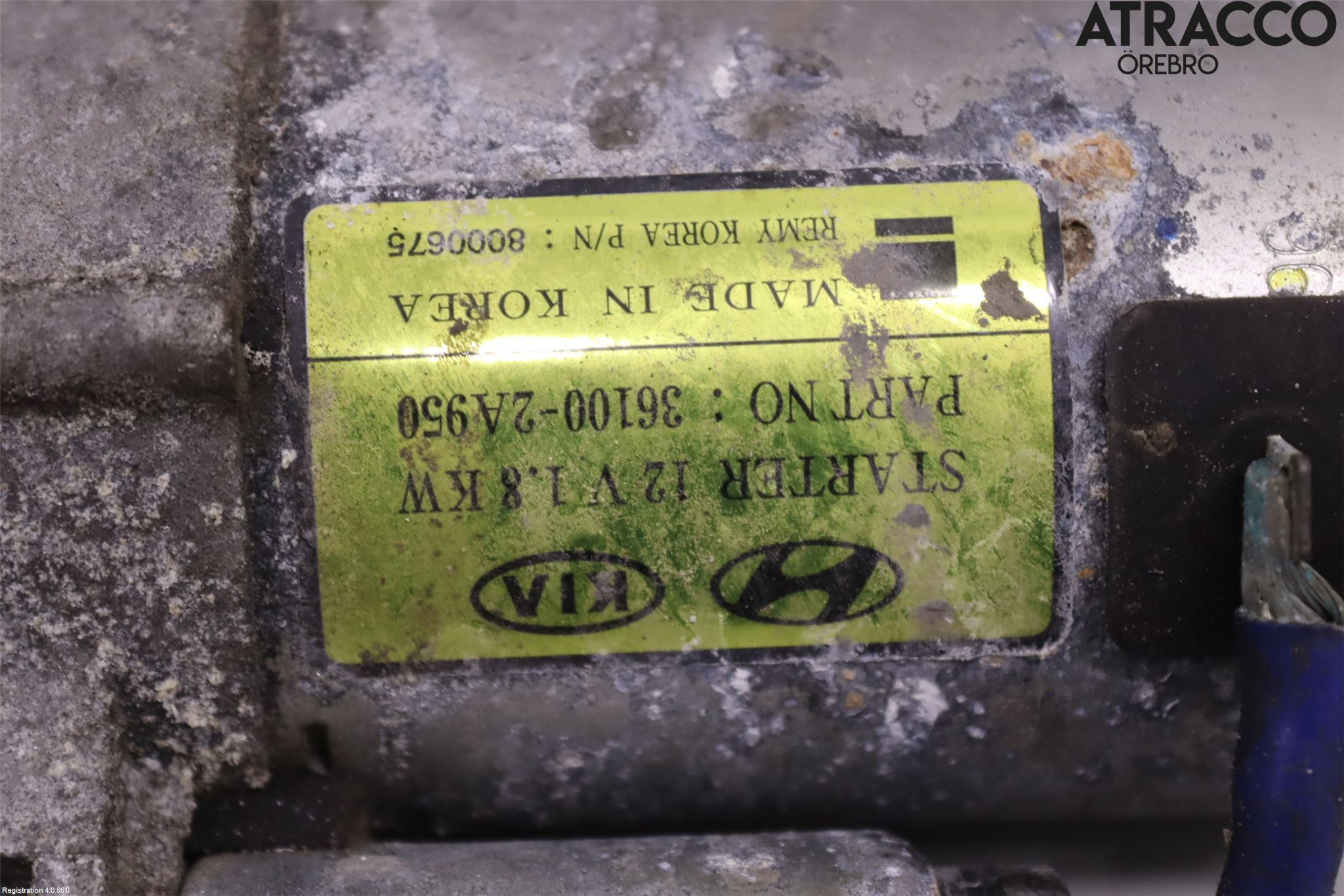 Kia SPORTAGE (QL) 16-21 Startmotor Diesel
