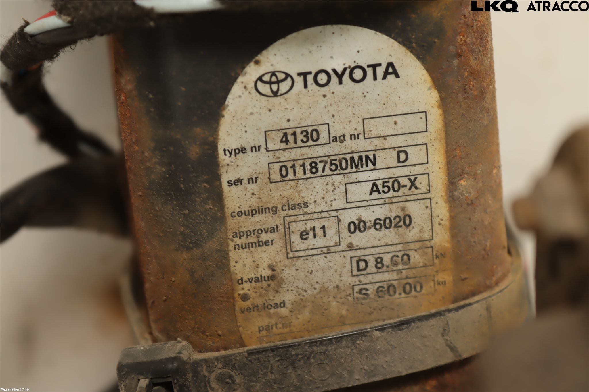 Toyota AURIS 10-12 Dragkrok