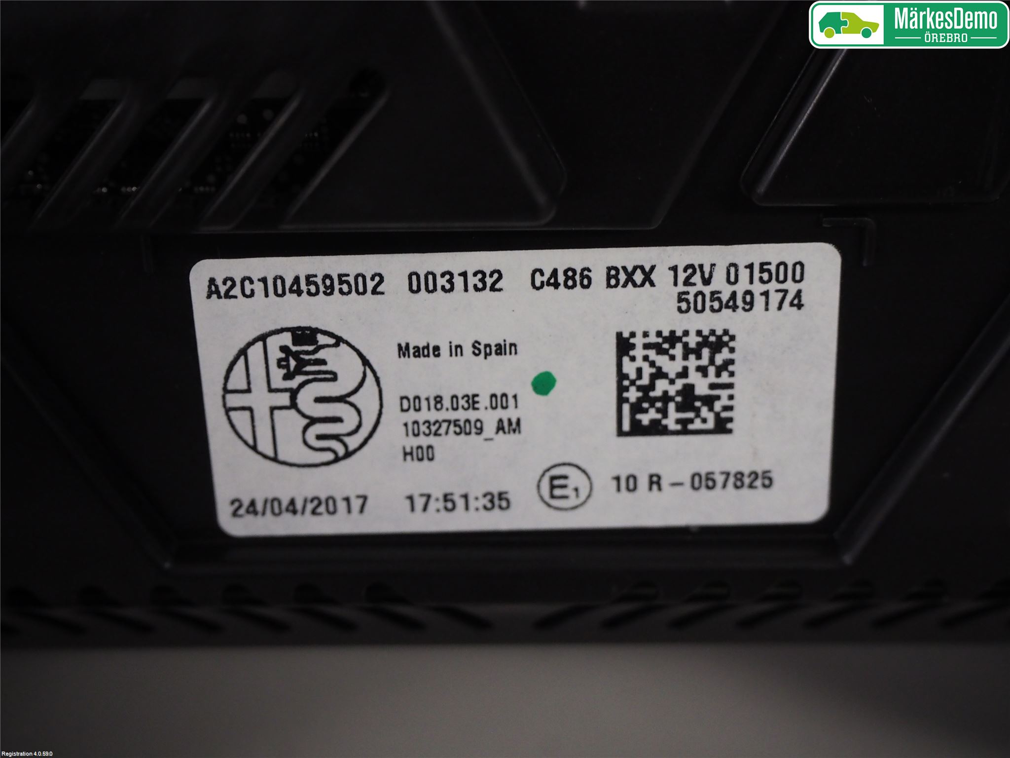 Alfa GIULIA Instrument Komb