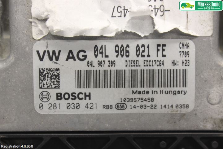Audi A6/S6 4G 11-18 Styrenhet Insprut Bensin