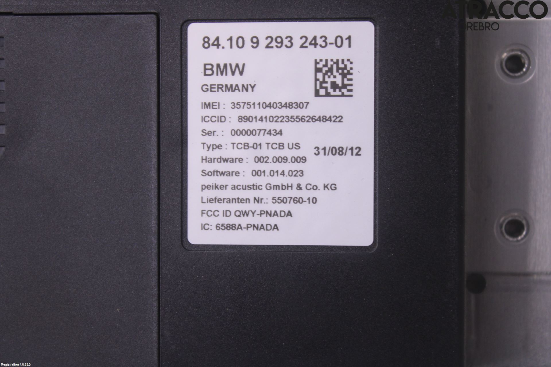 BMW 5 F10/F11/F18 09-17 Styrenhet Övrigt