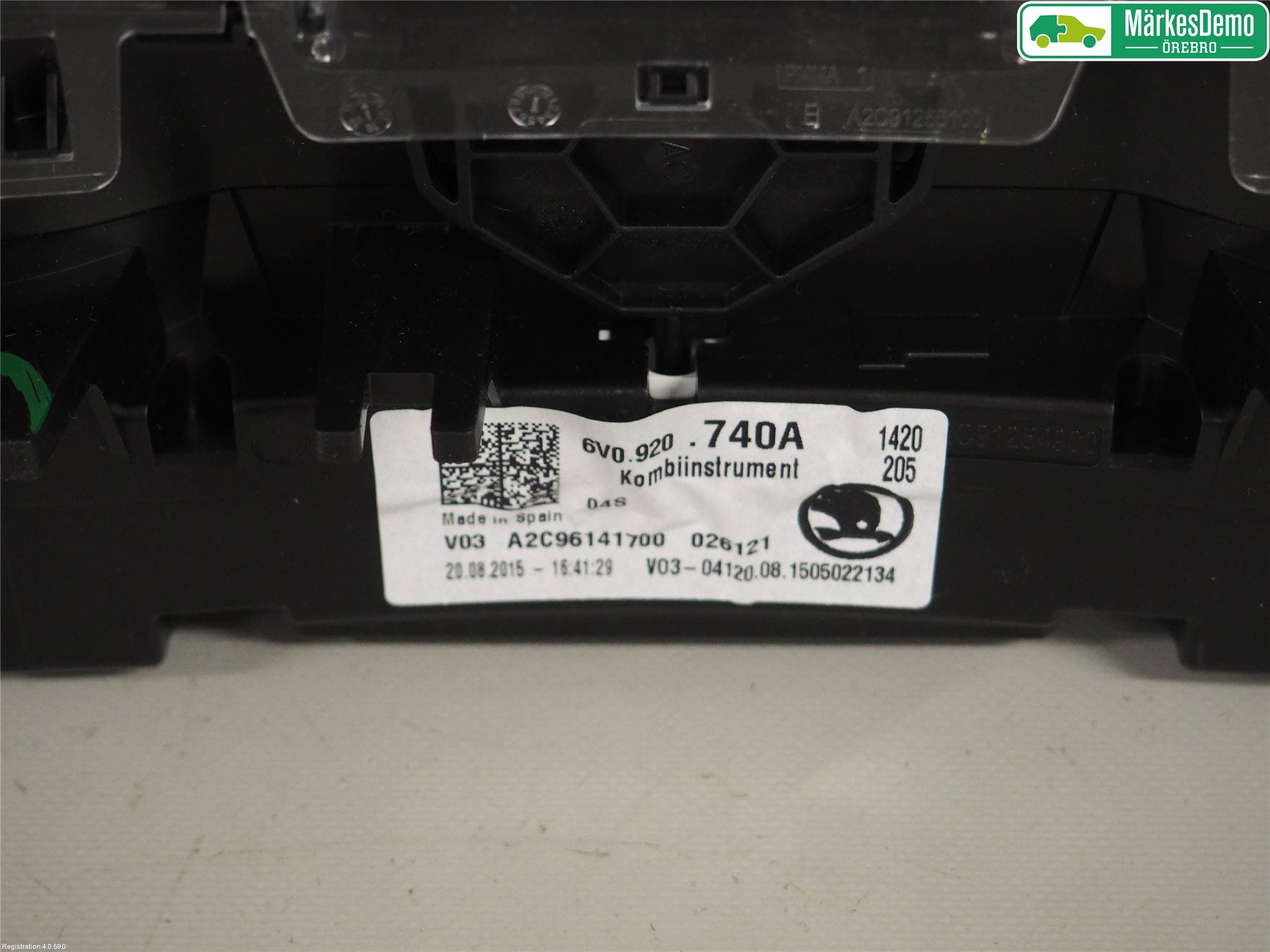 Skoda FABIA 15-21 Instrument Komb