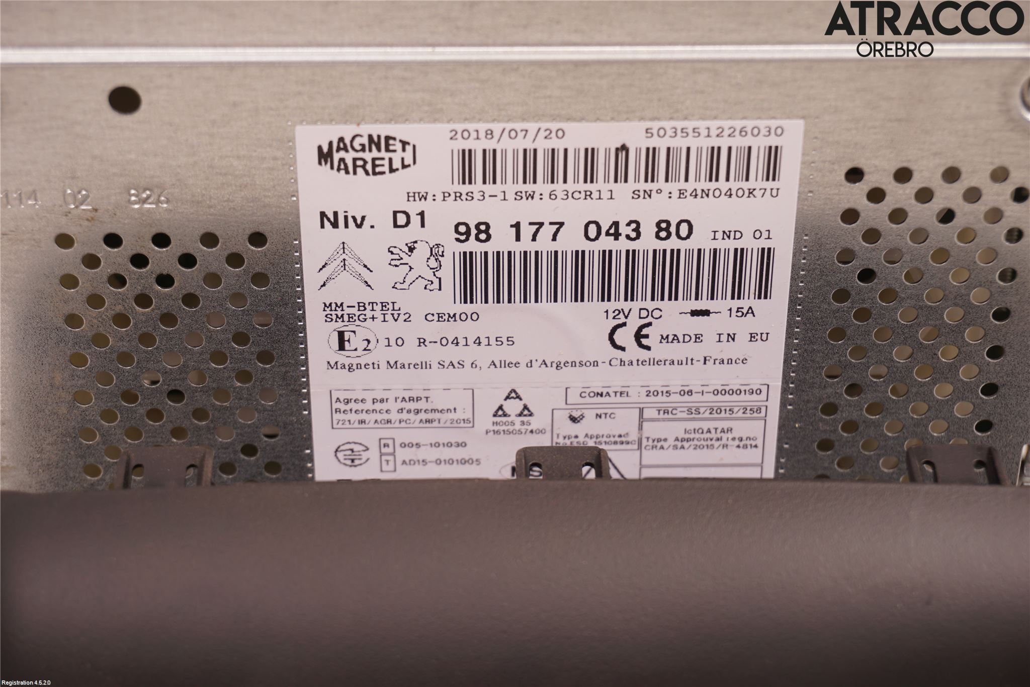 Citroen BERLINGO 08-18 Cd Radio - Multimediapanel