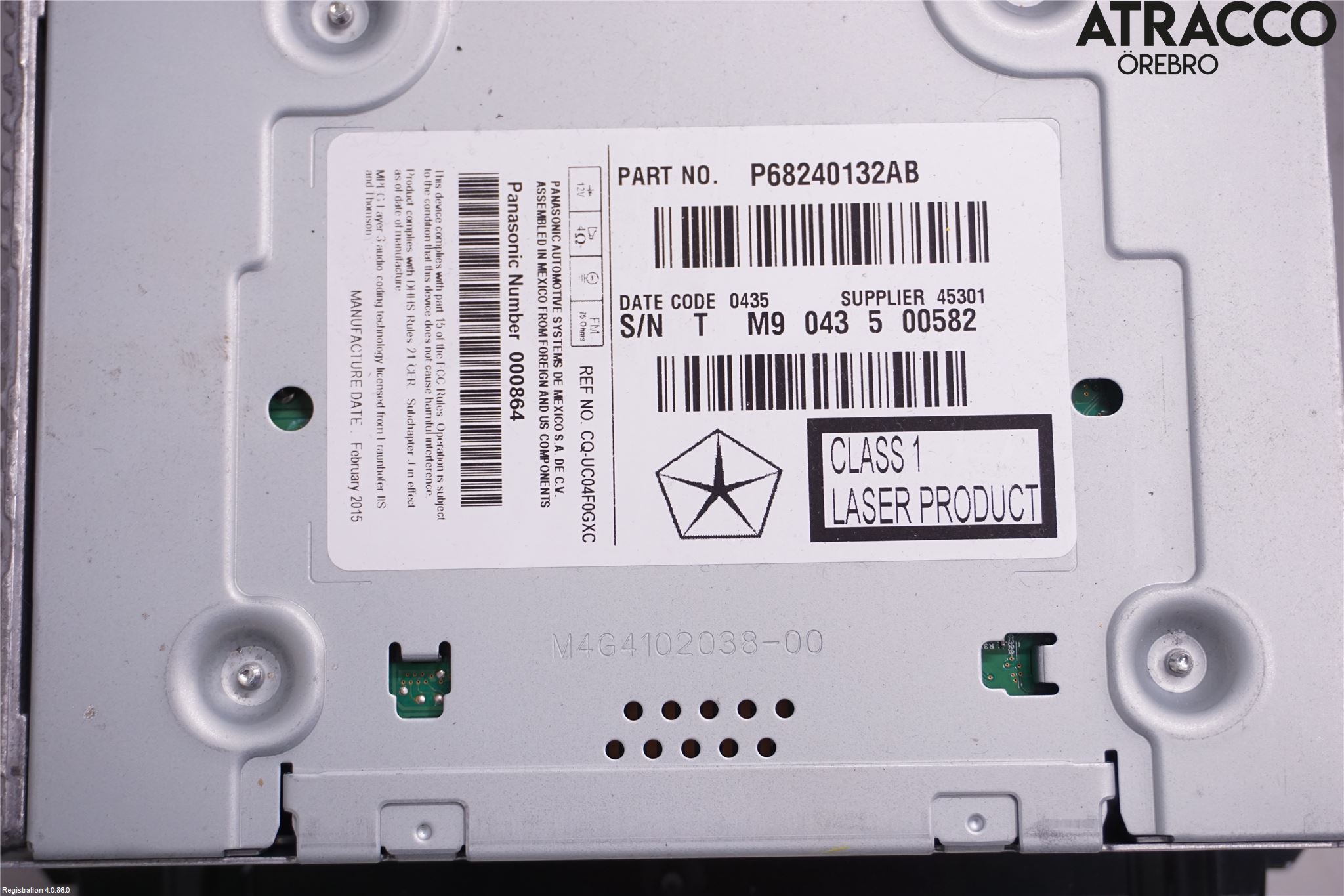 Fiat FREEMONT Cd Radio - Multimediapanel