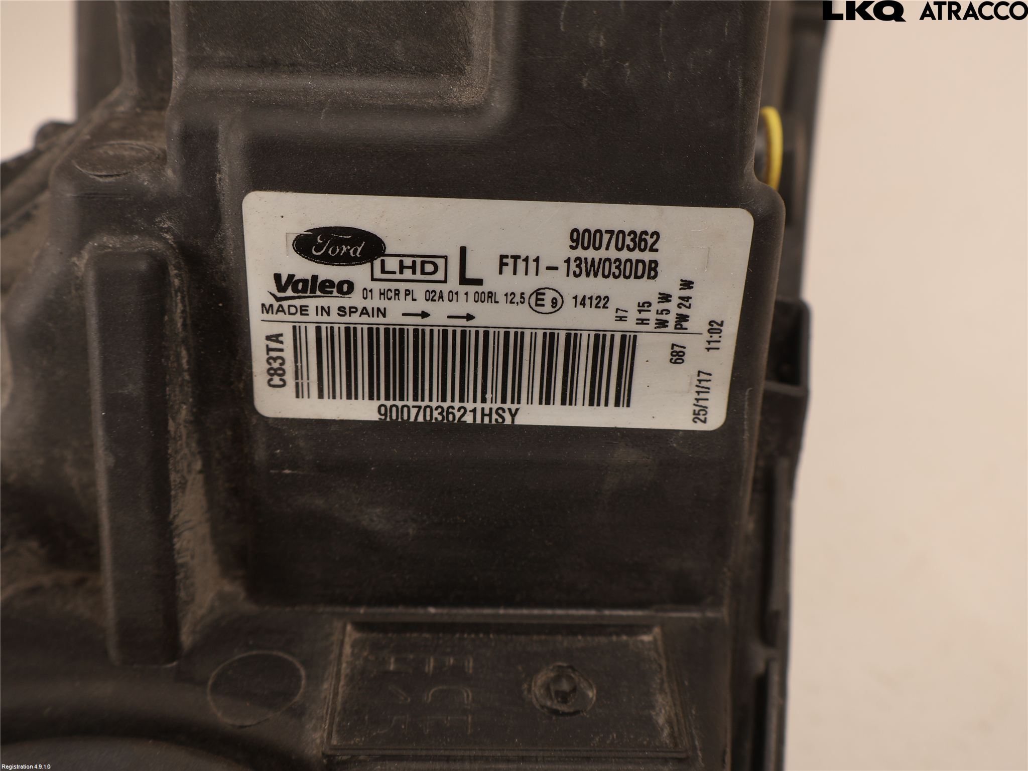 Ford TRANSIT/TOURNEO CONNECT 13-22 Strålkastare Vänster